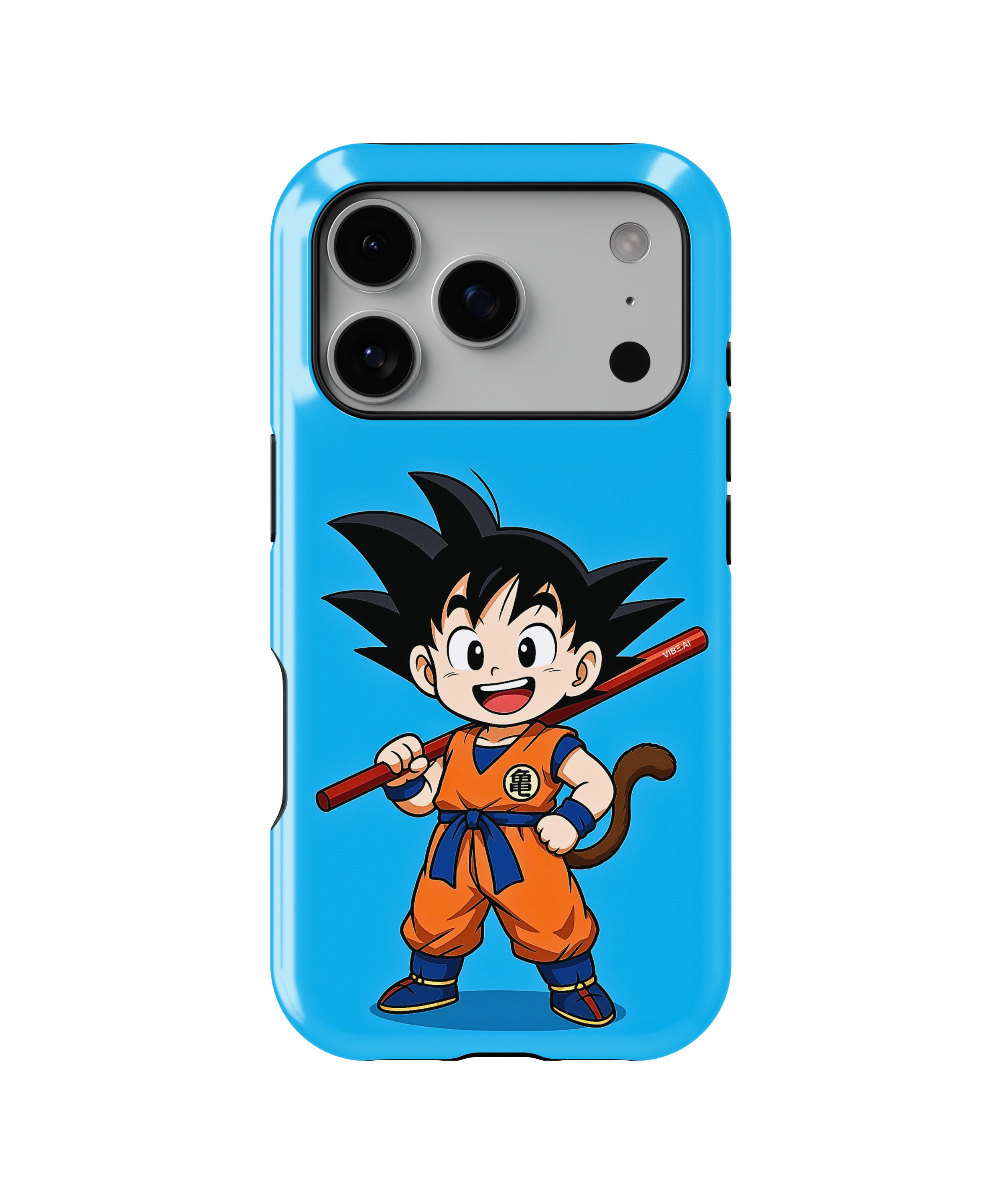 Coque iPhone Anime Goku Bleue