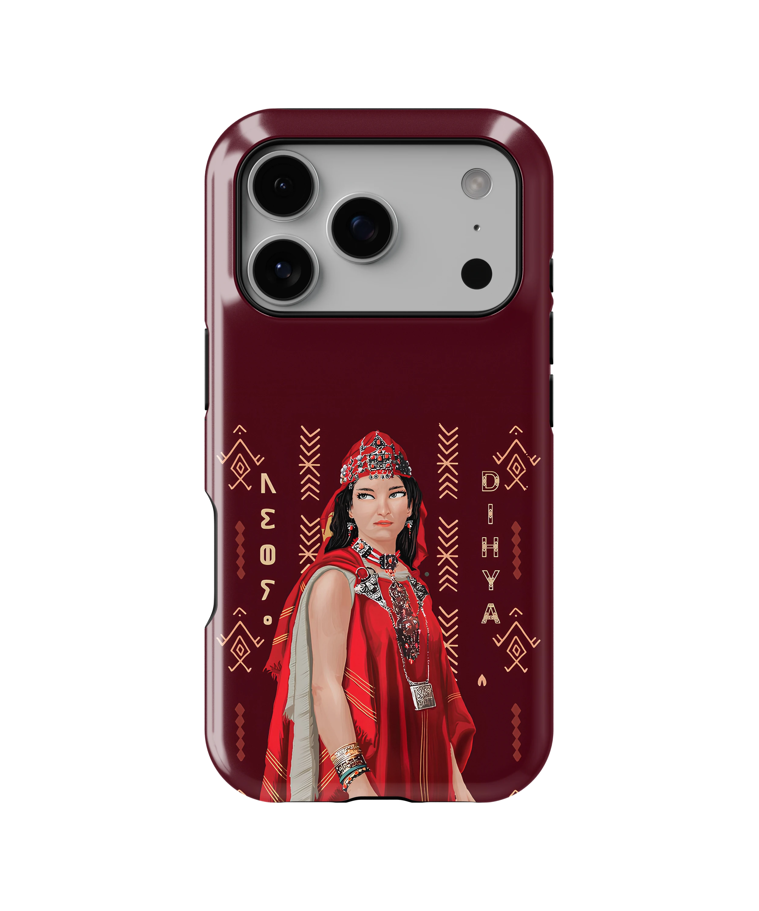 Coque iPhone – Design Amazigh Traditionnel “Dihya”