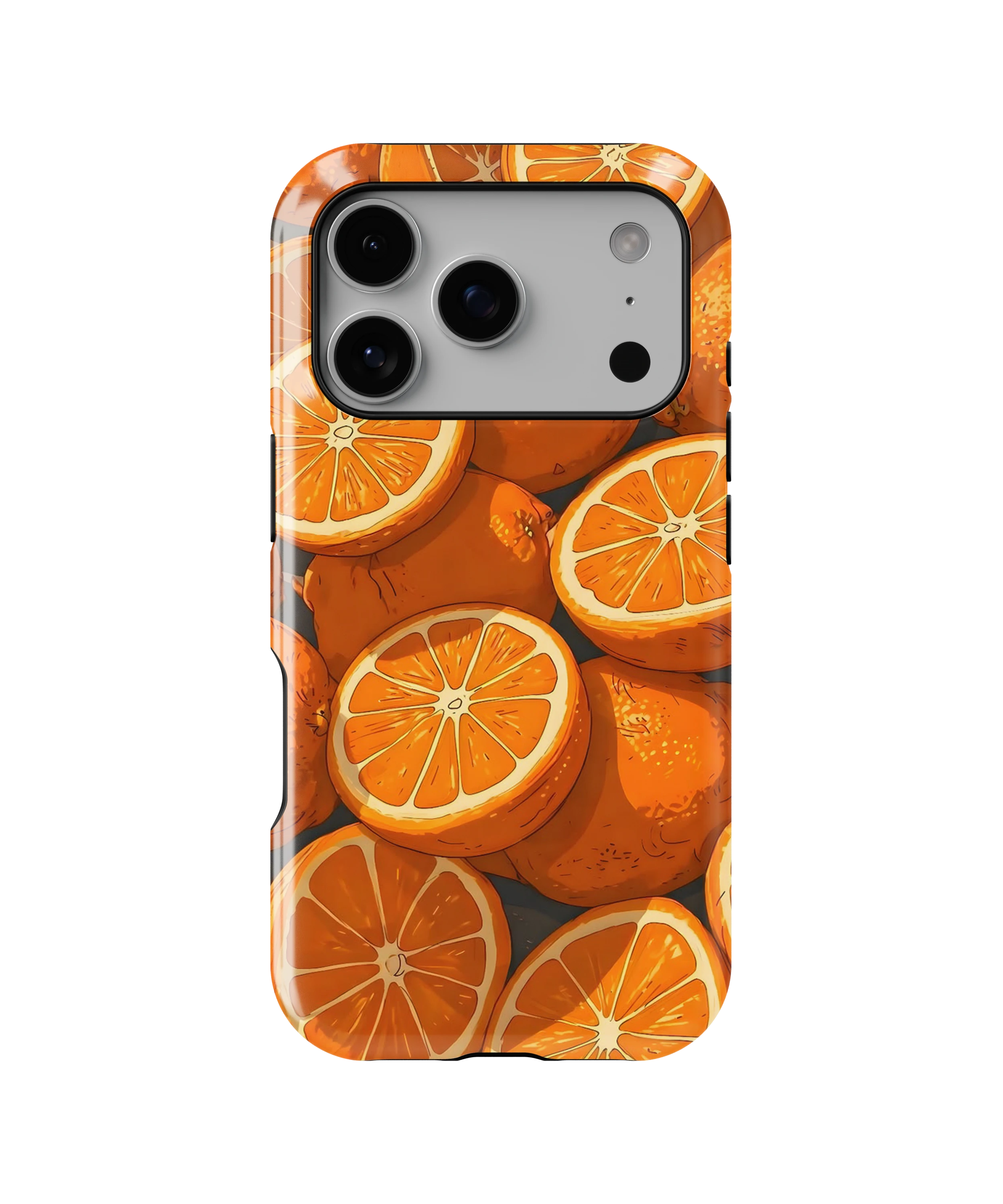 Coque iPhone Motif Oranges Fraîches