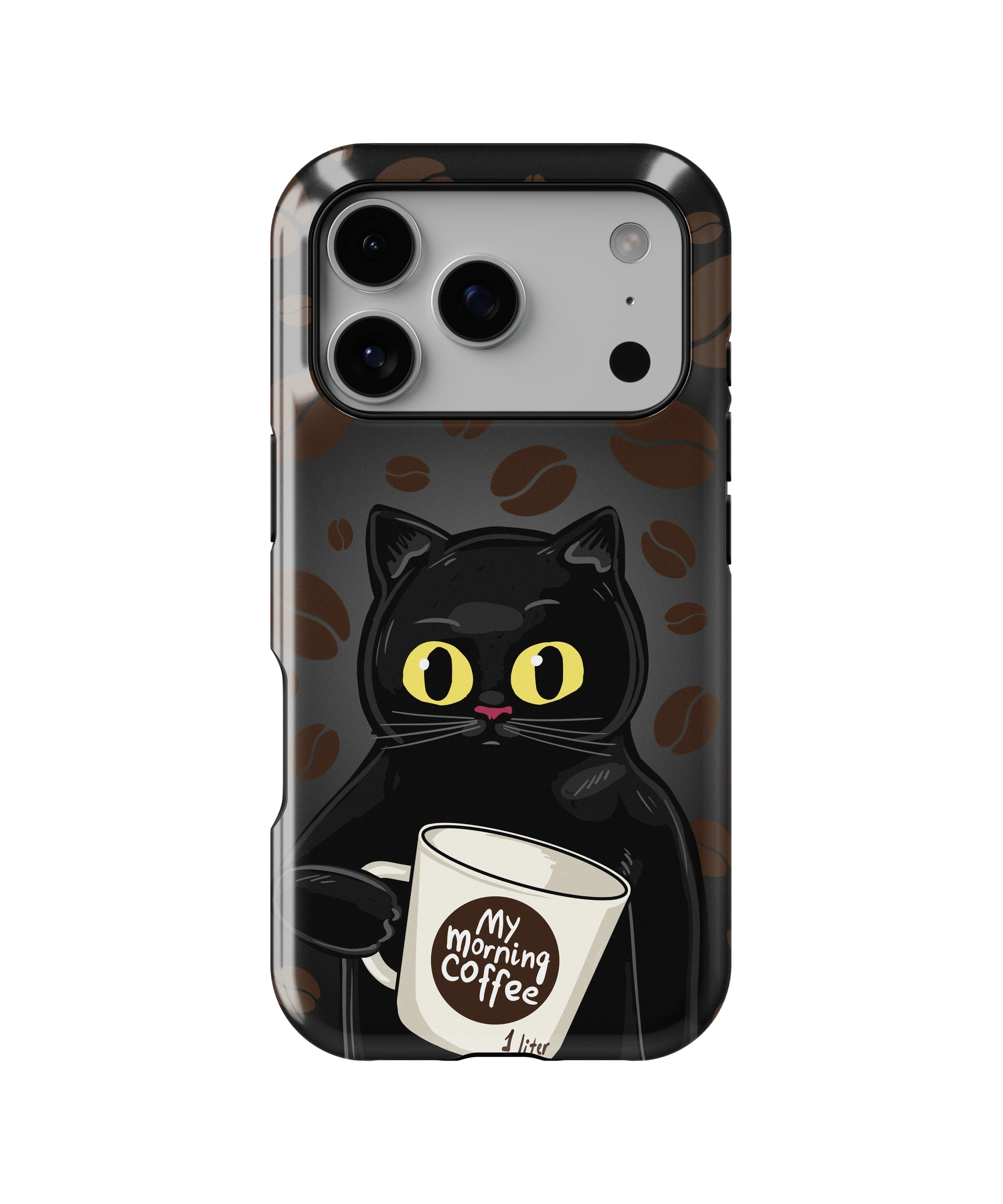 Coque iPhone Chat Café – Avant le café / Après le café