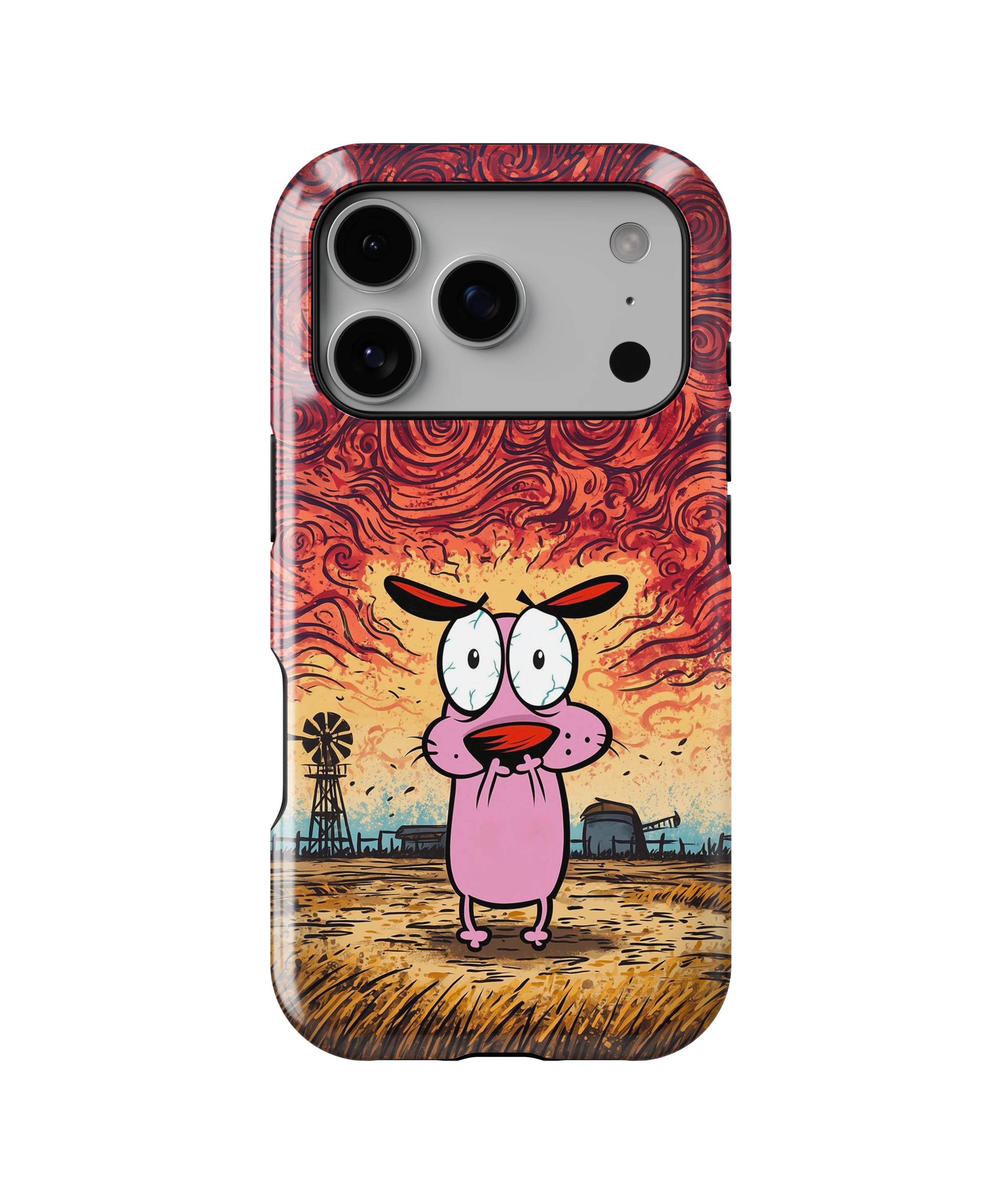 Coque iPhone – Design Courage le Chien