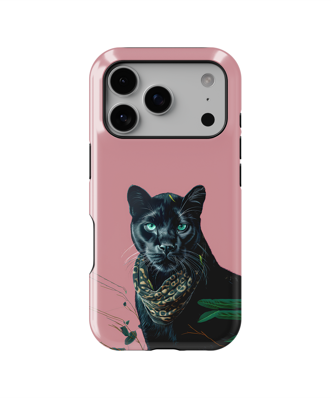 Coque iPhone – Panthère Noire Élégante
