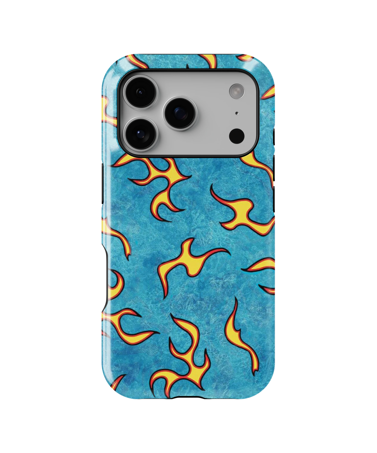 Coque iPhone – Blue Fire