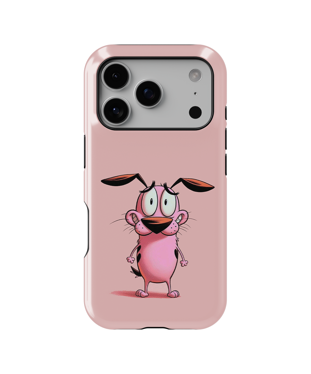 Coque iPhone – Design Courage le Chien