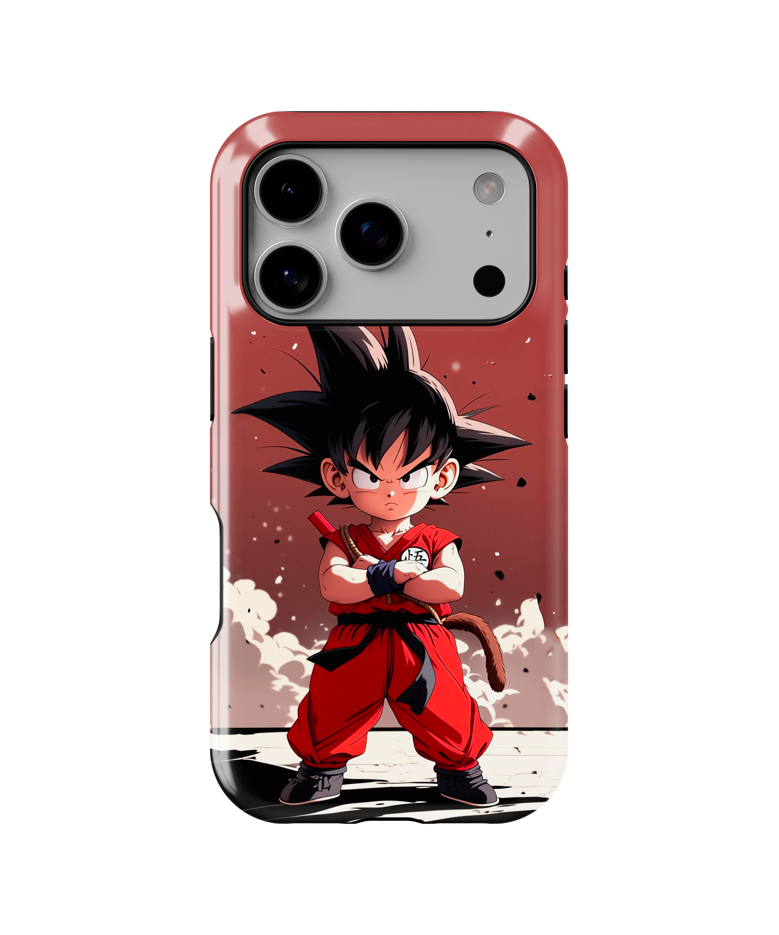 Coque iPhone Anime Goku maroon