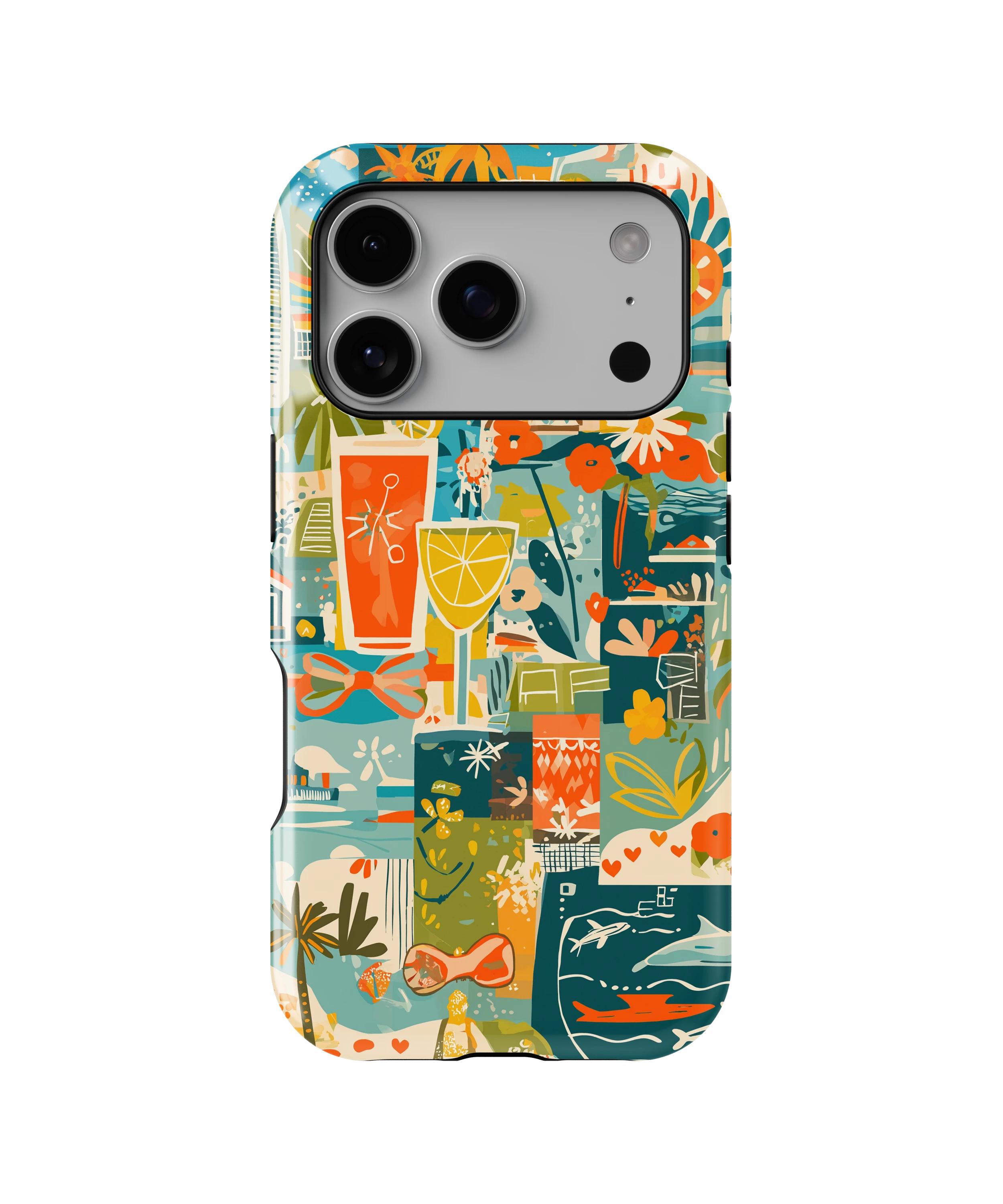 Coque iPhone – Design Summer Coloré & Lifestyle Tropical