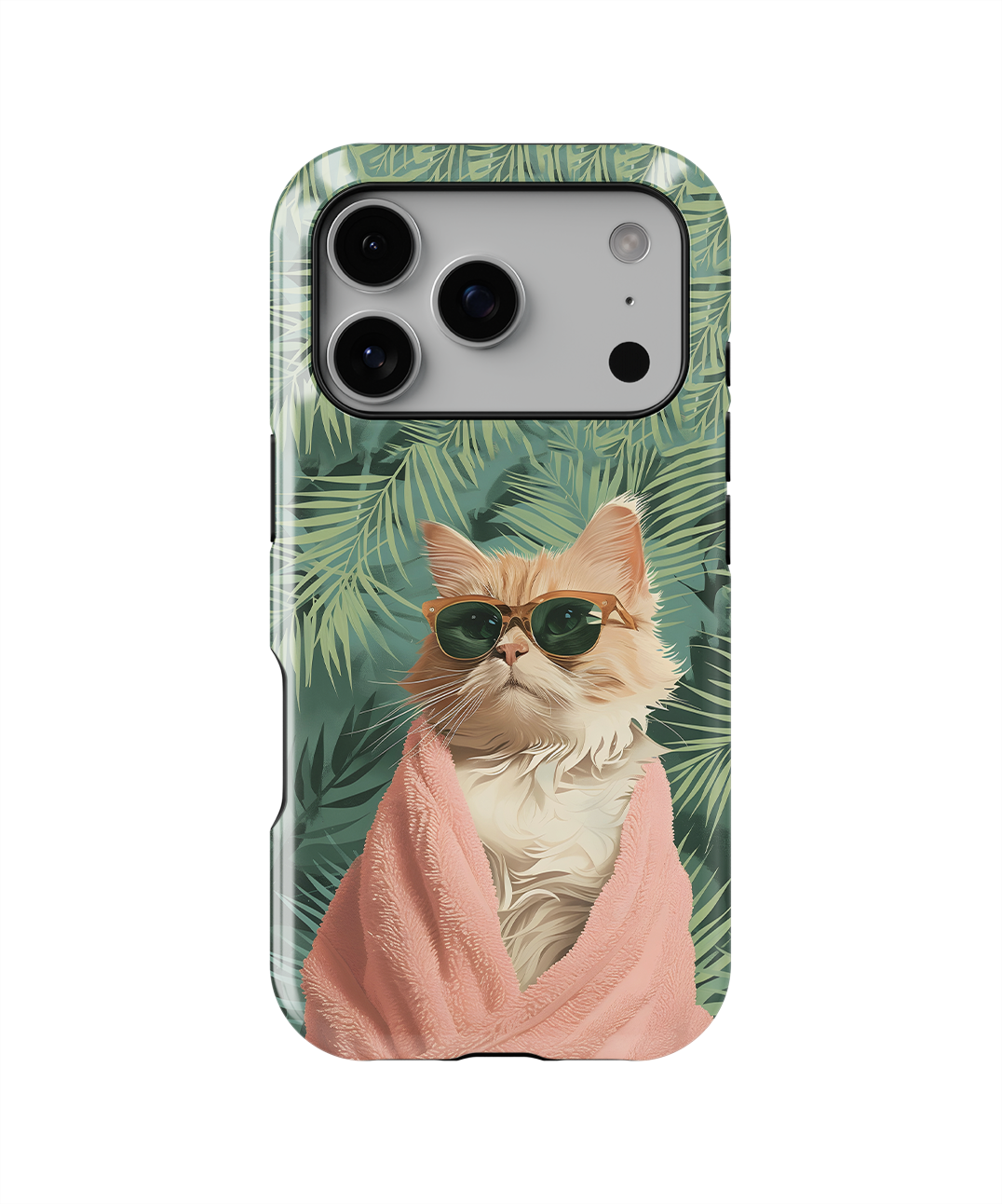 Coque iPhone – Chat Stylé Tropica
