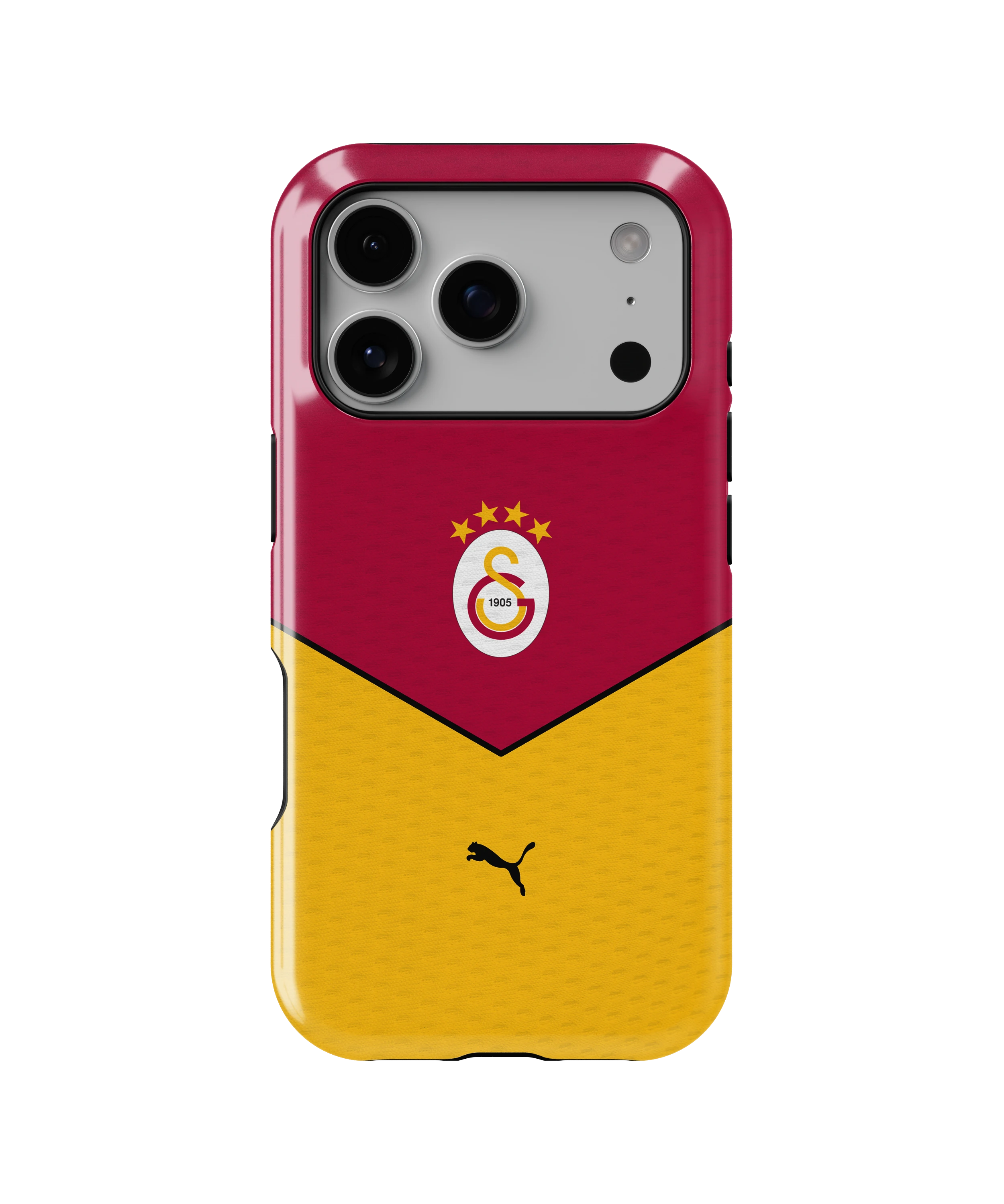 Coque iPhone – Style Maillot Galatasaray Rouge & Jaune