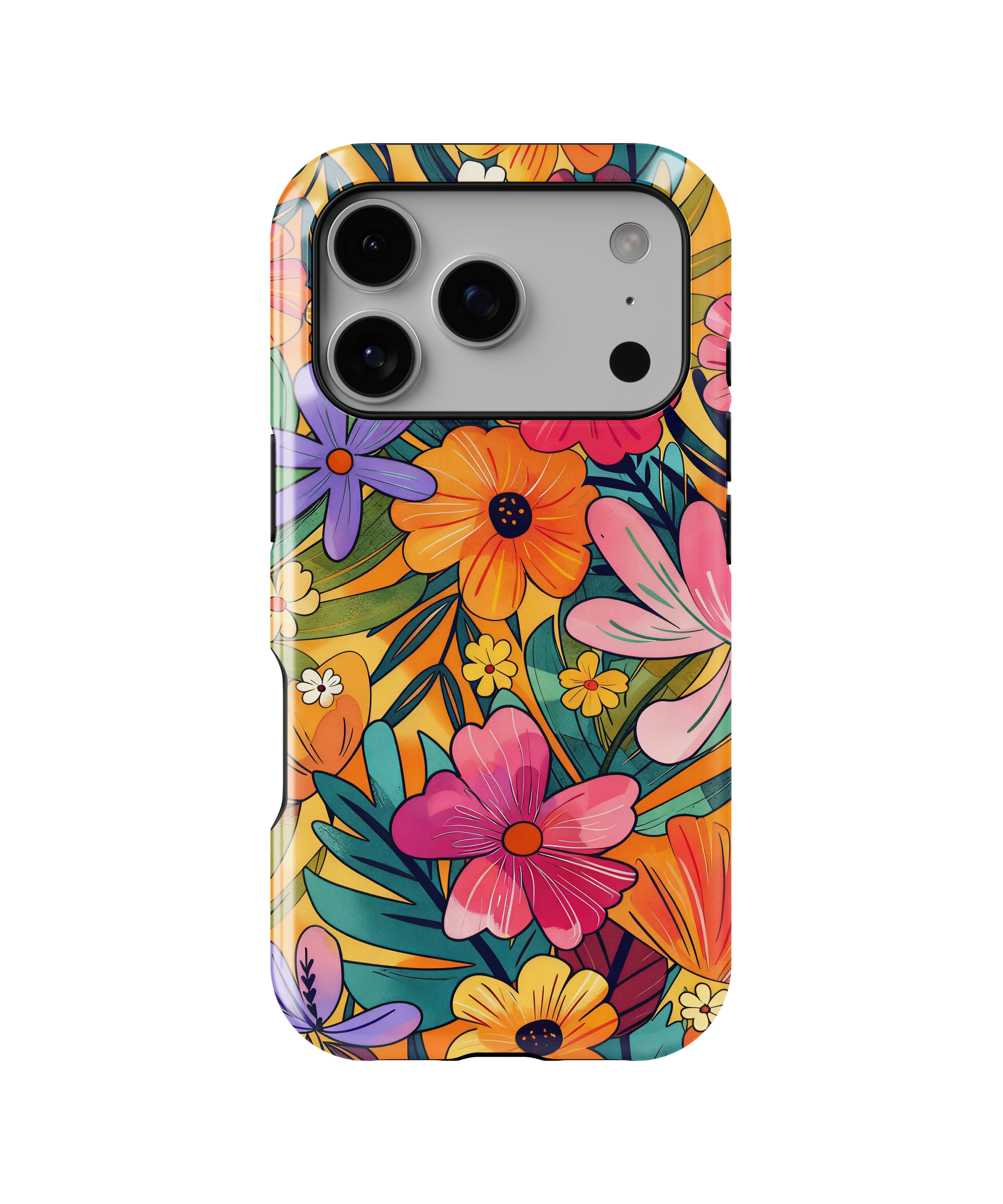 Coque iPhone – Design Floral Coloré