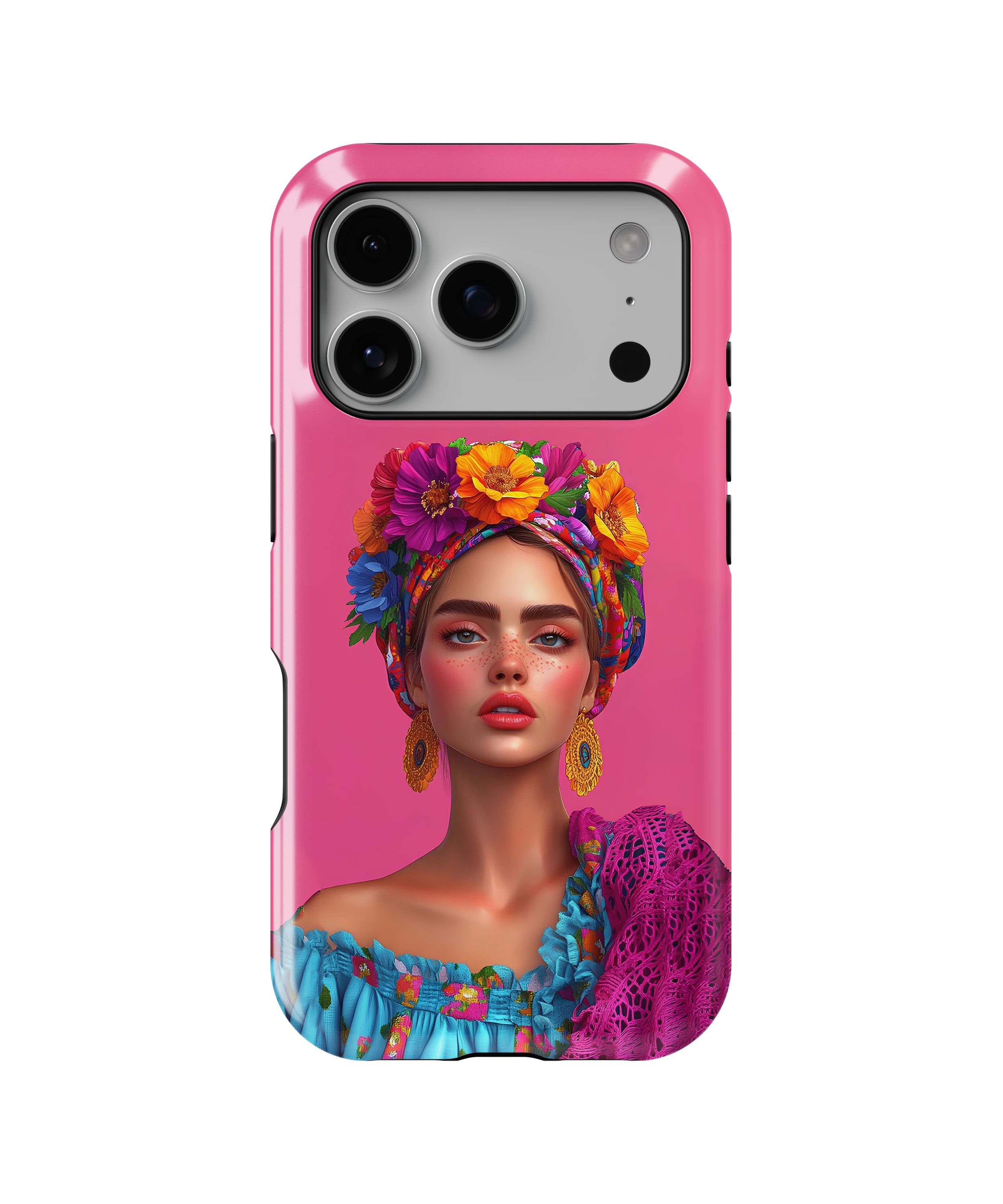 Coque iPhone – Design Femme Fleurie Colorée