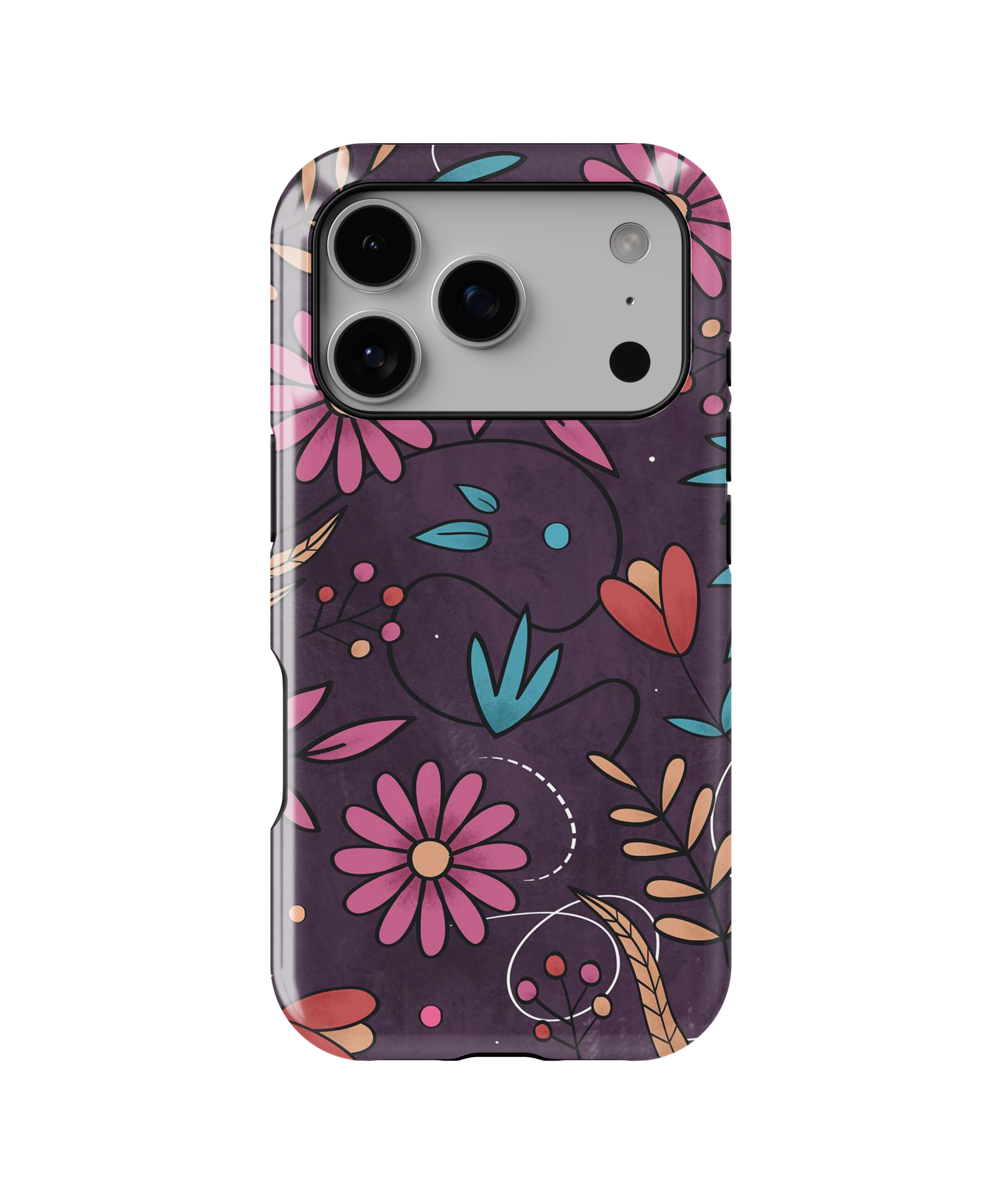 Coque iPhone – Design Floral Élégant & Coloré