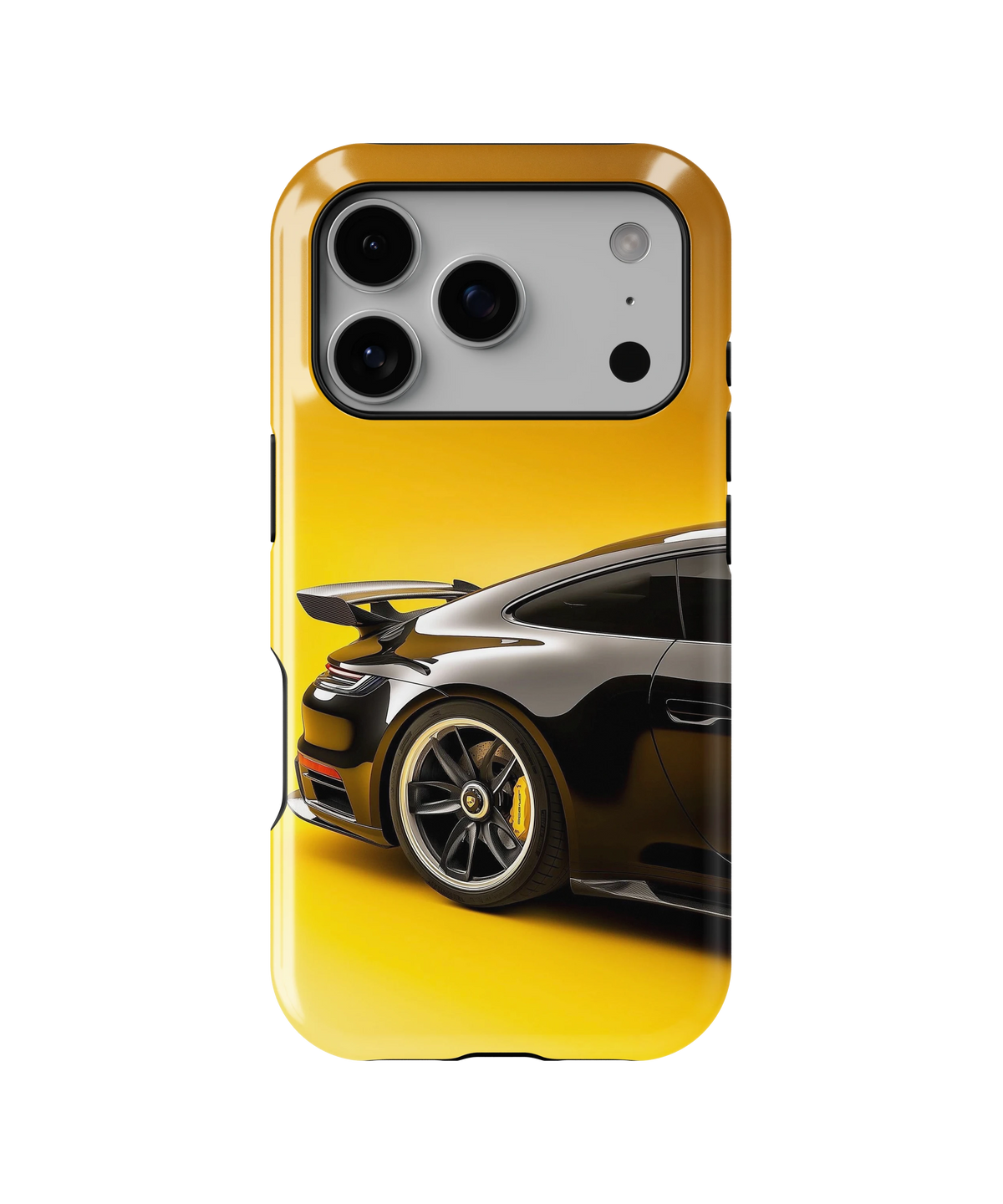 Coque iPhone – Porsche 911 Black & Yellow