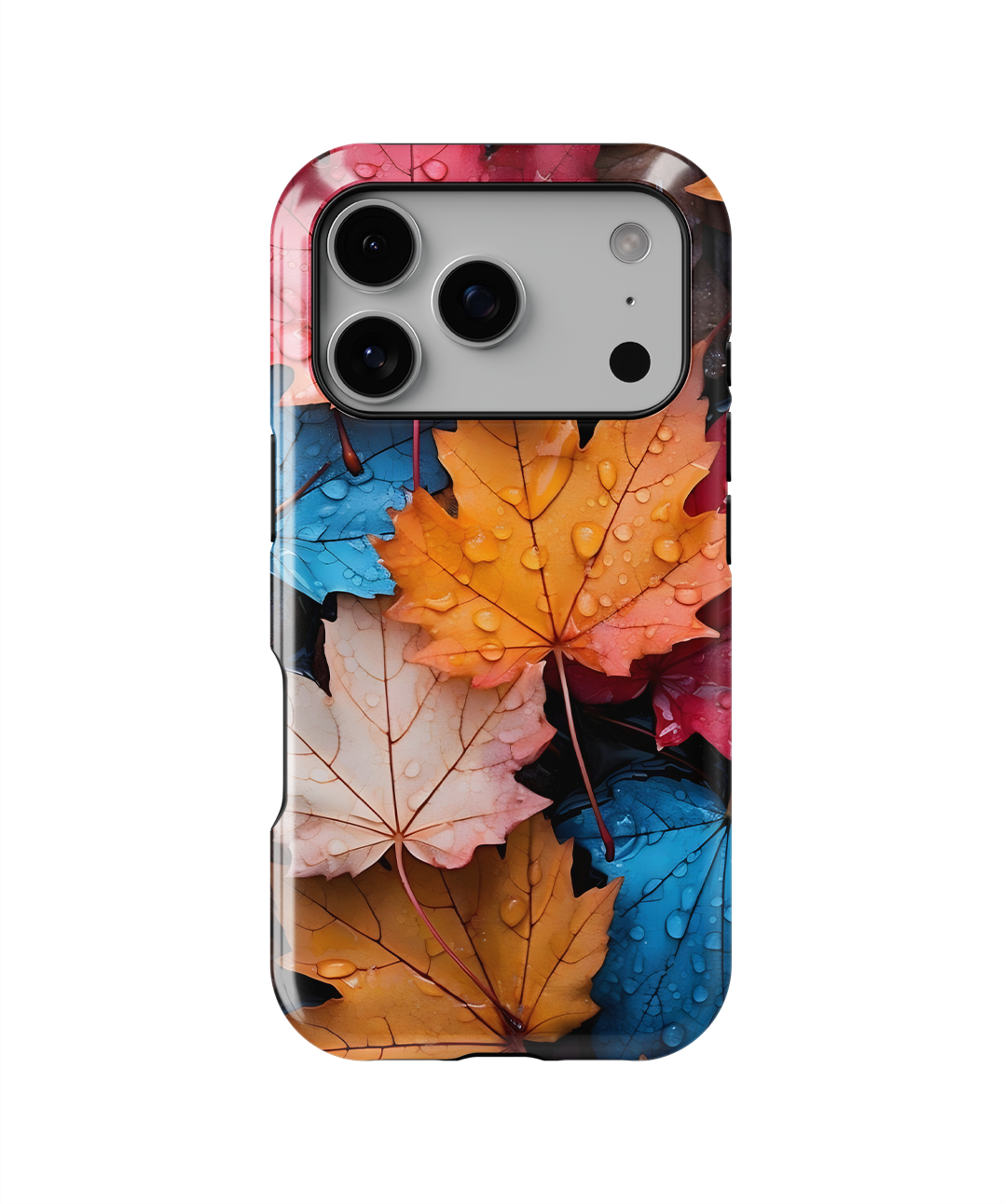 Coque iPhone – Design Feuilles Automne Colorées