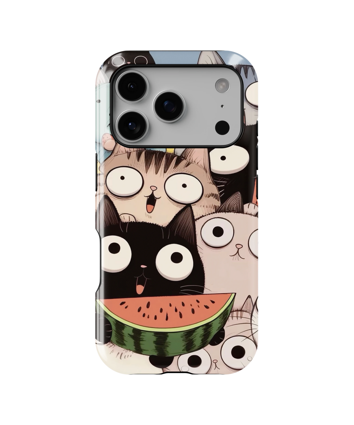 Coque iPhone Crazy Cats – Watermelon
