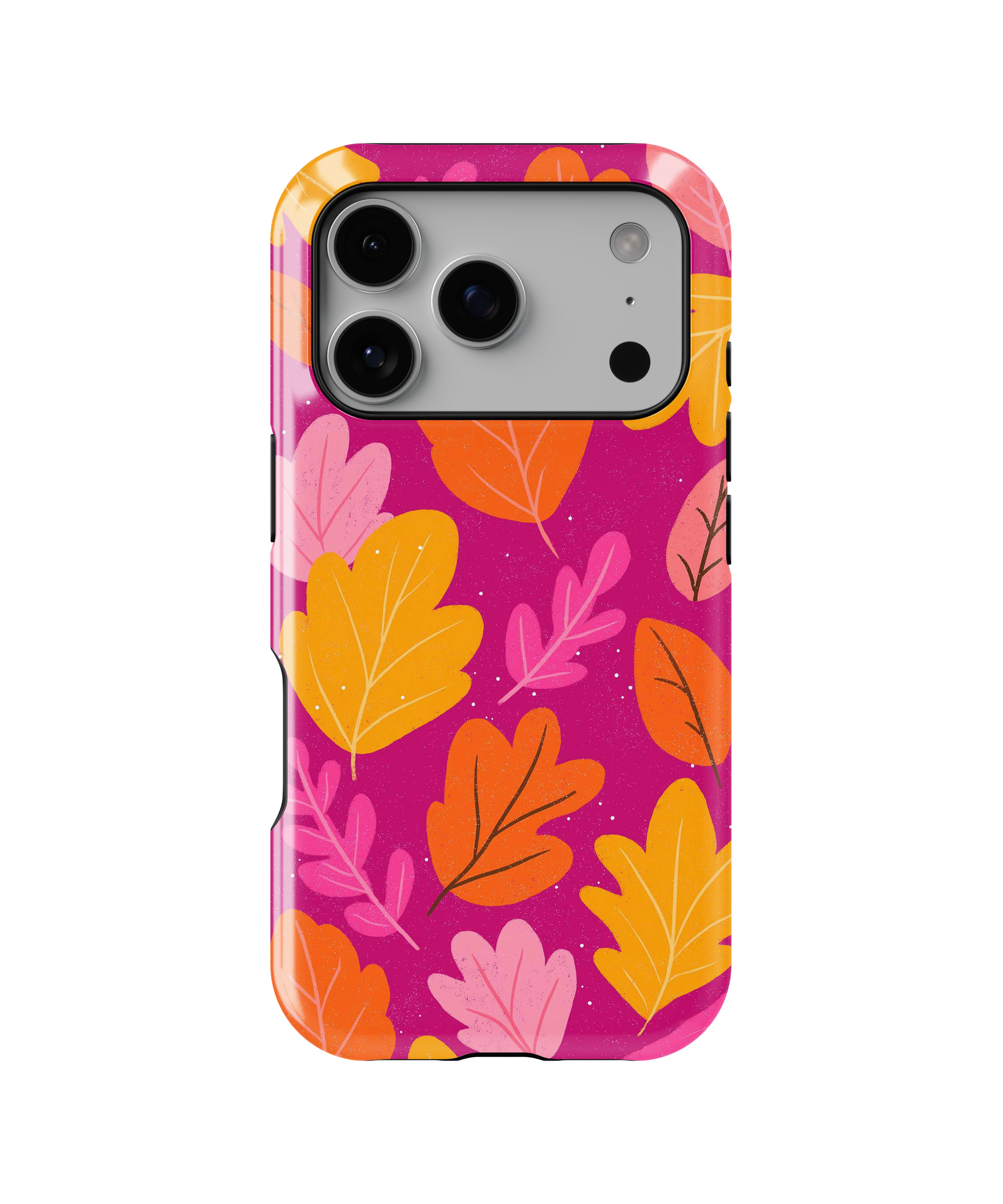 Coque iPhone – Design Feuilles Colorées