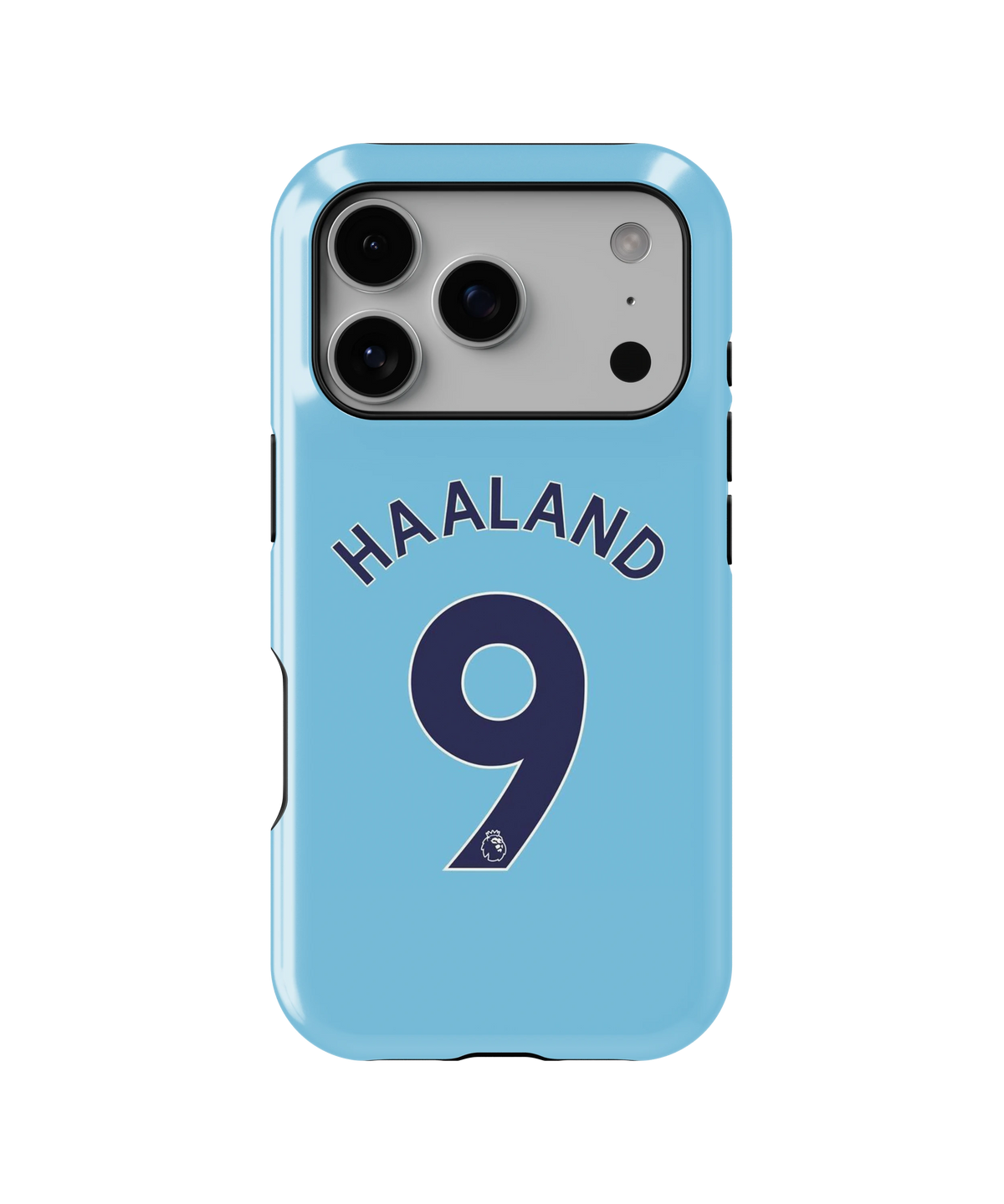 Coque iPhone Haaland – Design Bleu | Manchester City