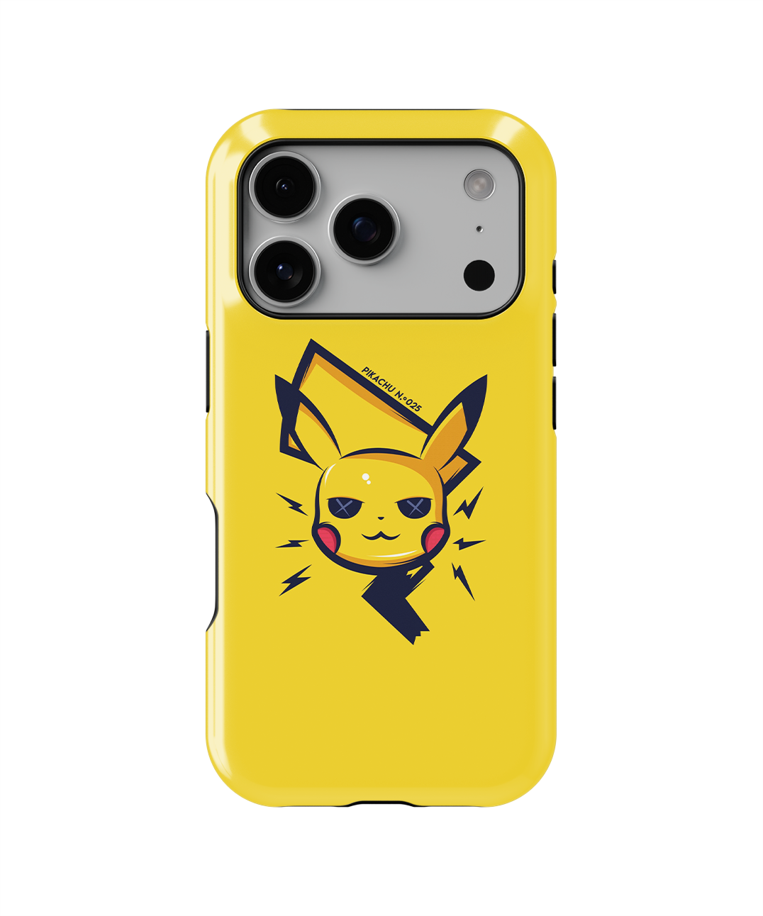 Coque iPhone – Pikachu Minimaliste & Électrique
