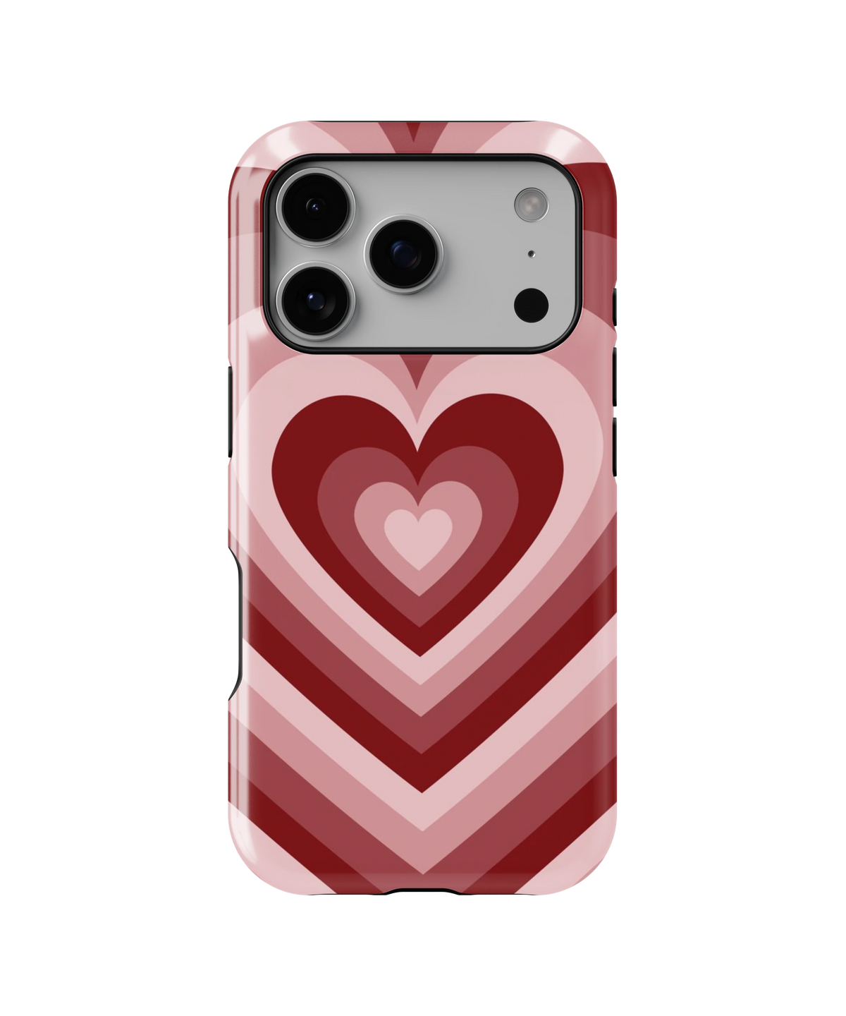 Coque iPhone – Design Cœurs Empilés