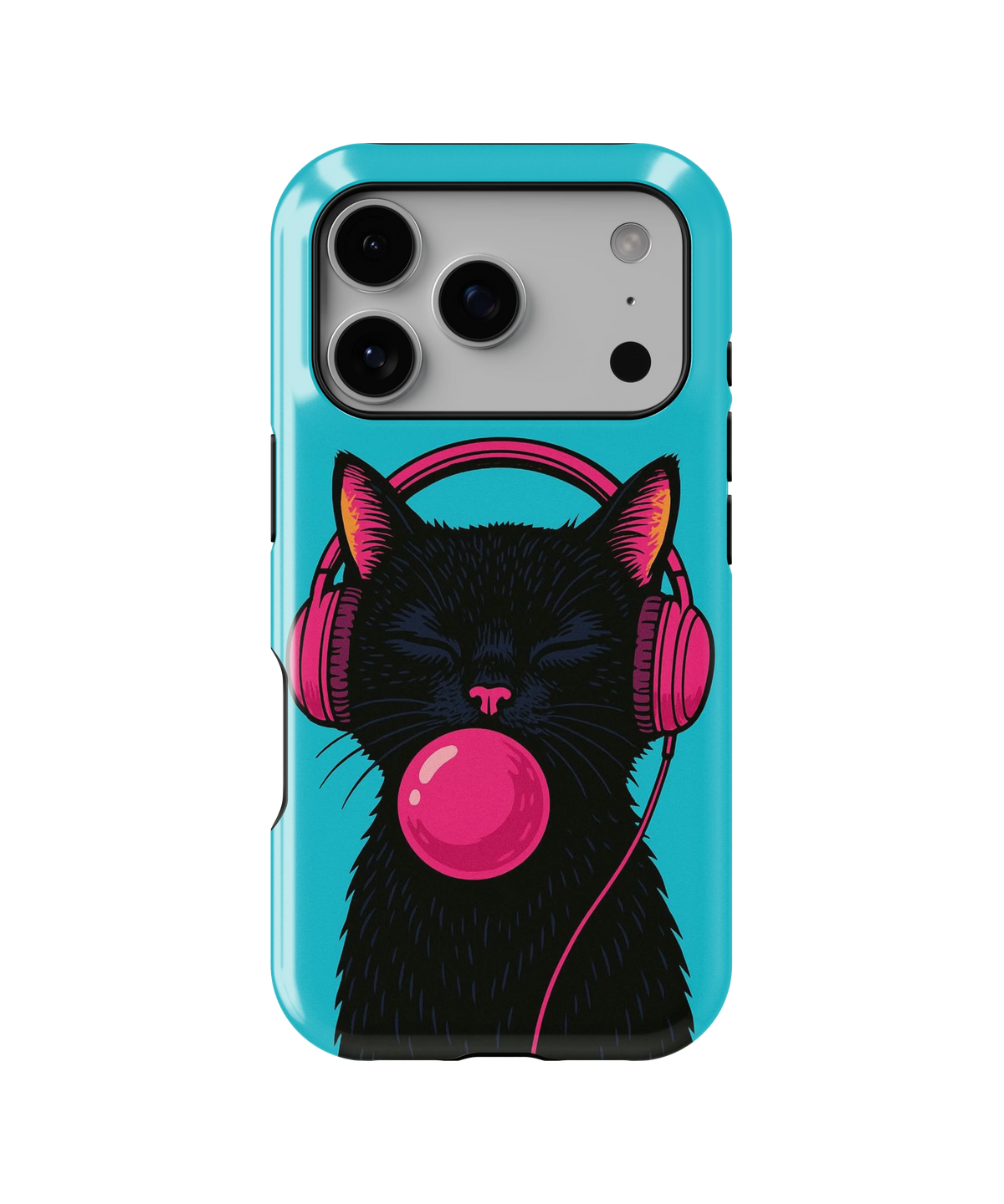 Coque iPhone – Music Cat Bubble