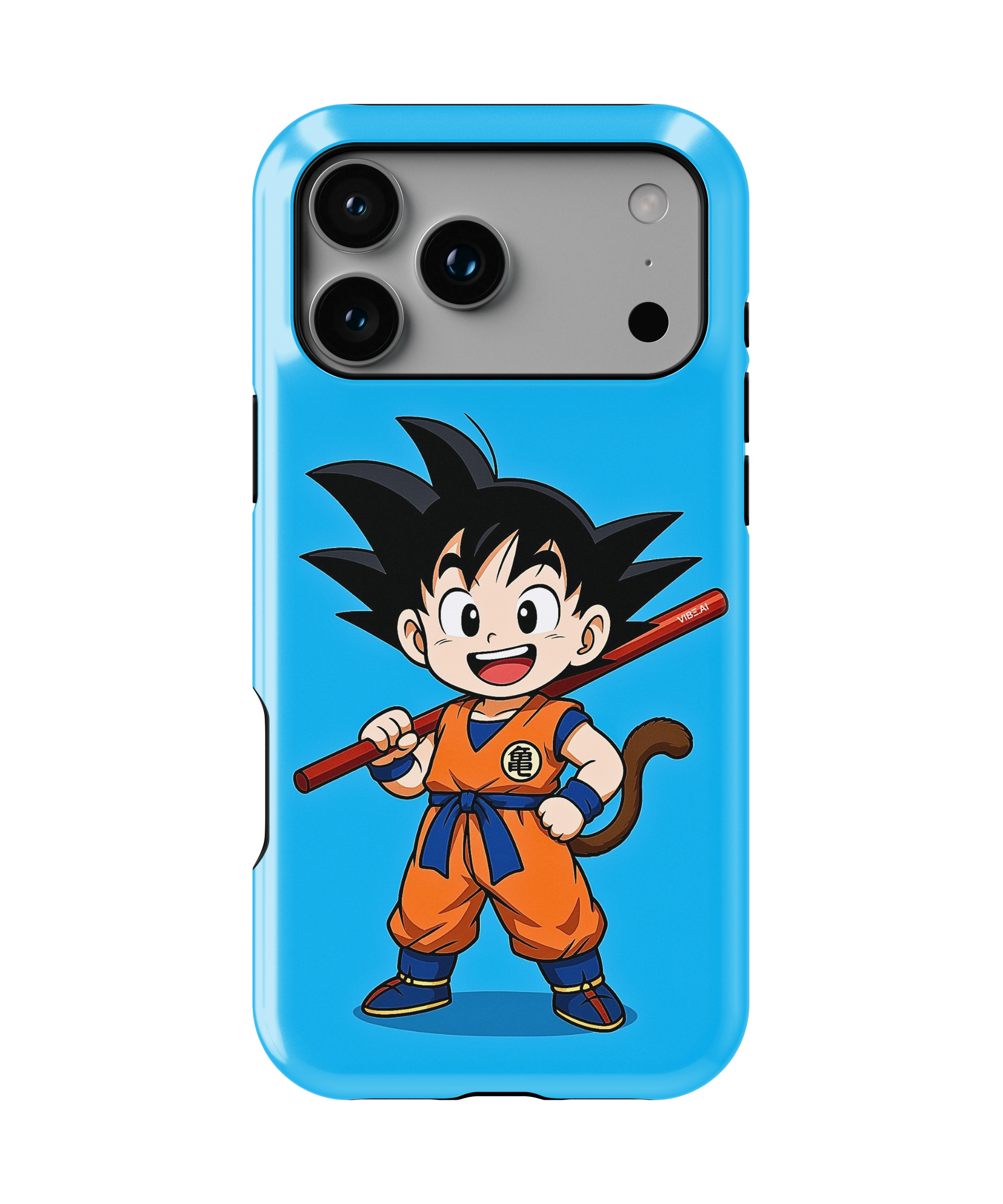 Coque iPhone Anime Goku Bleue
