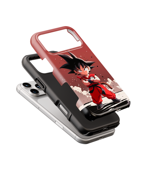 Coque iPhone Anime Goku maroon