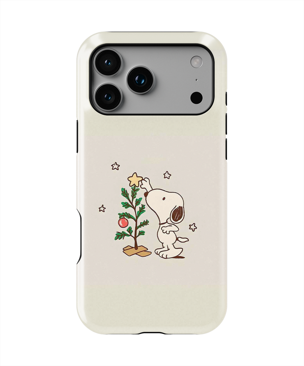 Coque iPhone – Snoopy Noël Minimaliste