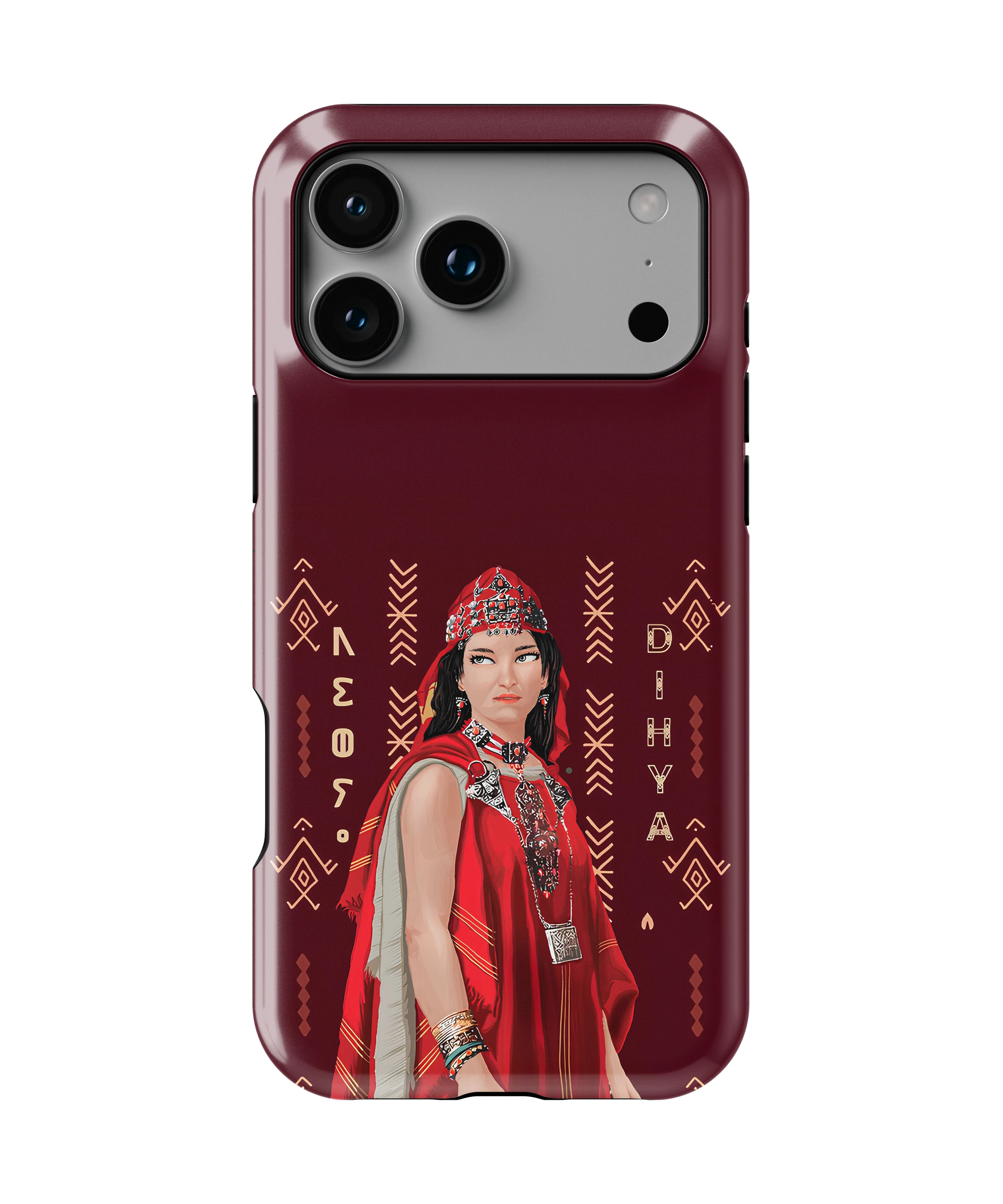Coque iPhone – Design Amazigh Traditionnel “Dihya”
