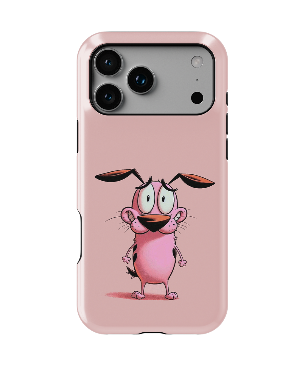 Coque iPhone – Design Courage le Chien