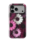 Coque iPhone – Fleurs Élégantes Roses & Blanches