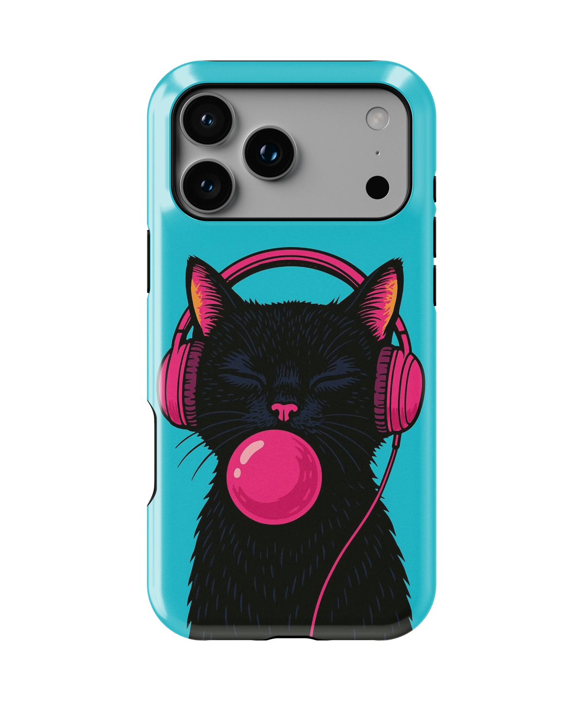 Coque iPhone – Music Cat Bubble