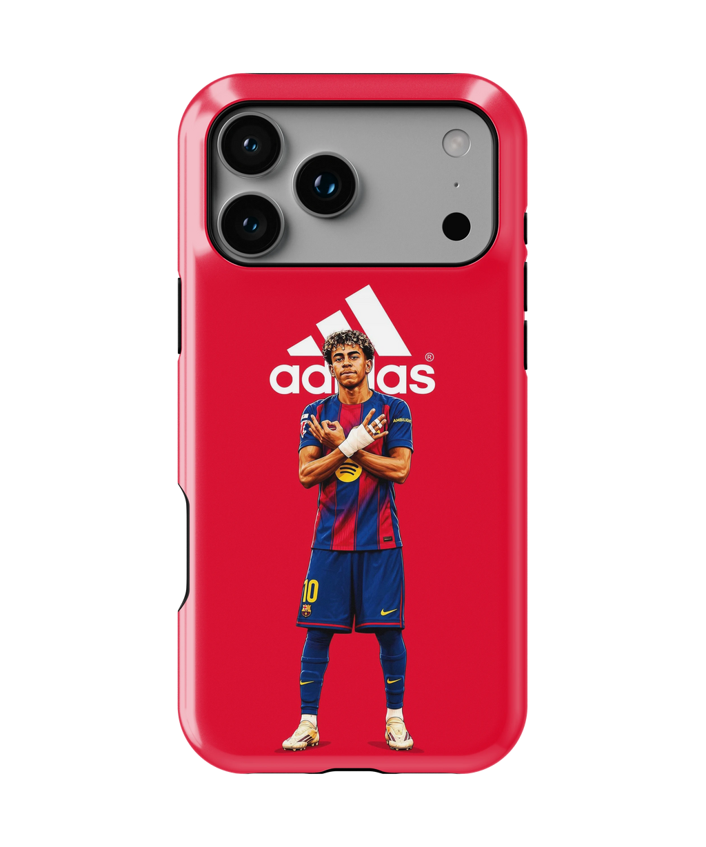 Coque iPhone – Design Foot Barcelona Red