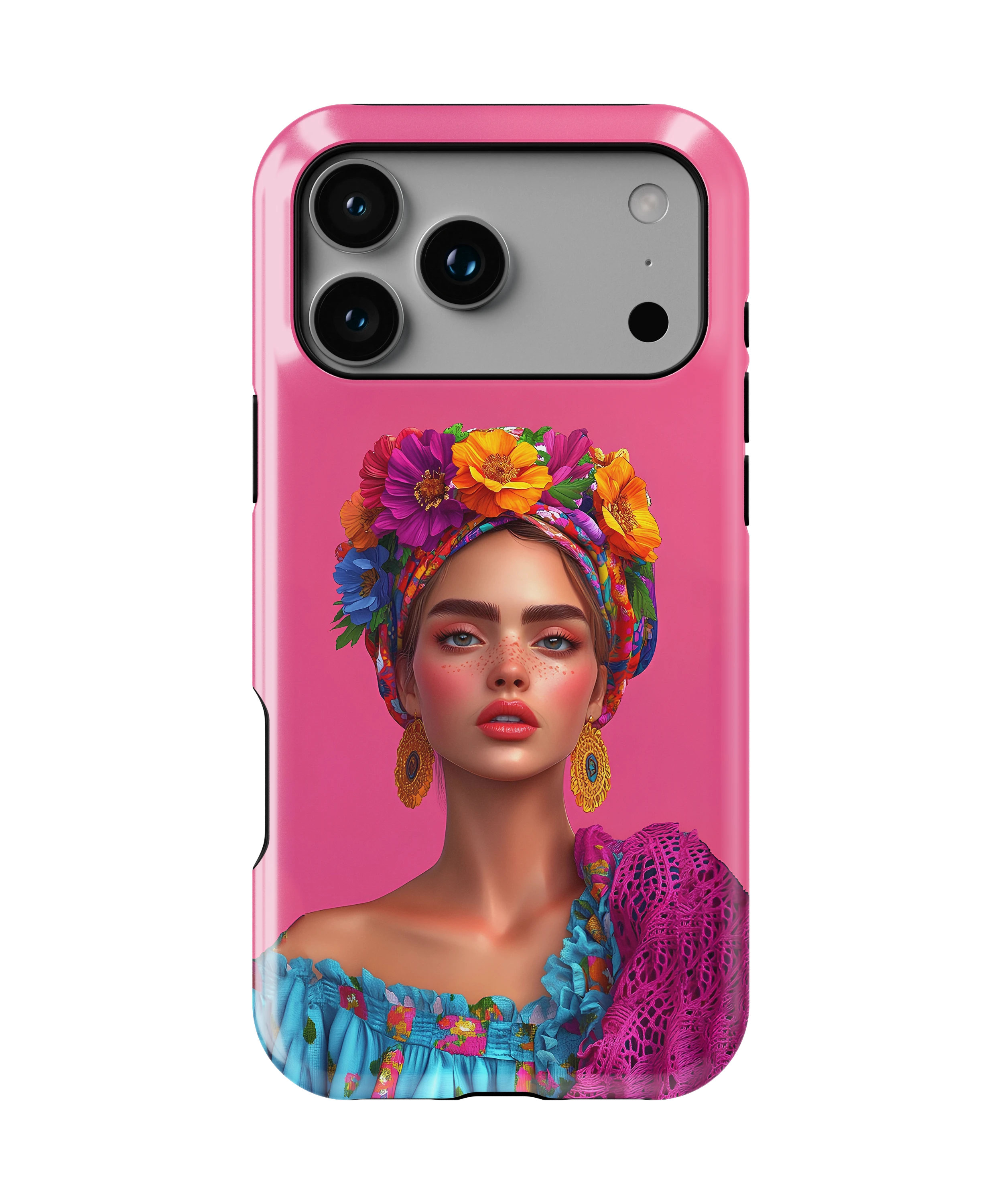 Coque iPhone – Design Femme Fleurie Colorée