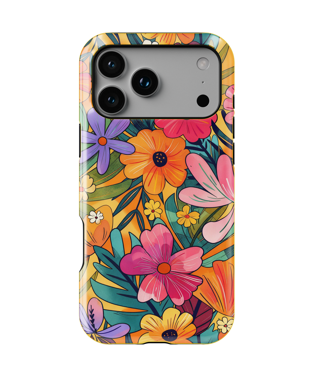 Coque iPhone – Design Floral Coloré