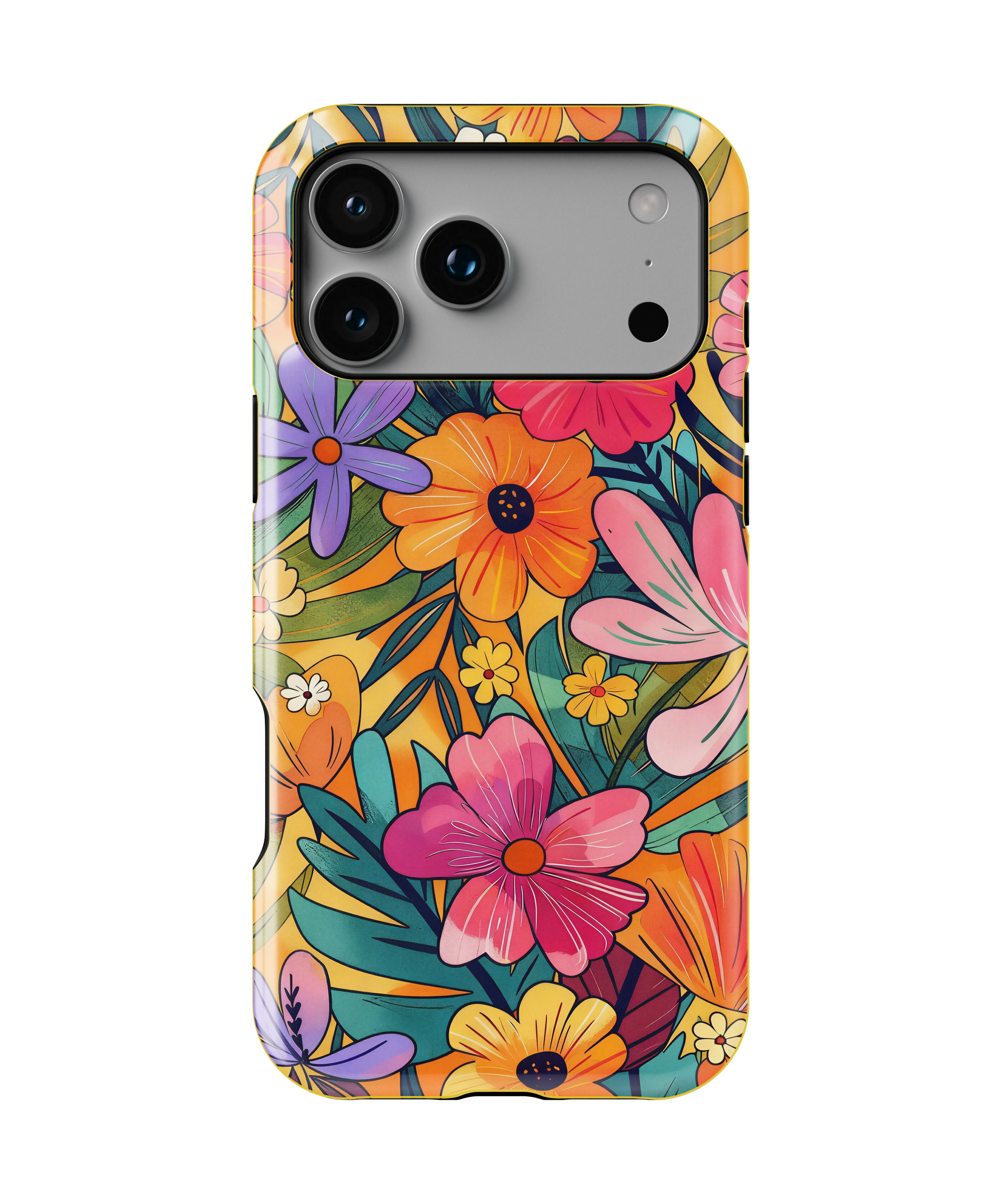 Coque iPhone – Design Floral Coloré