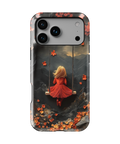 Coque iPhone – Design Fille sur Balançoire Poétique