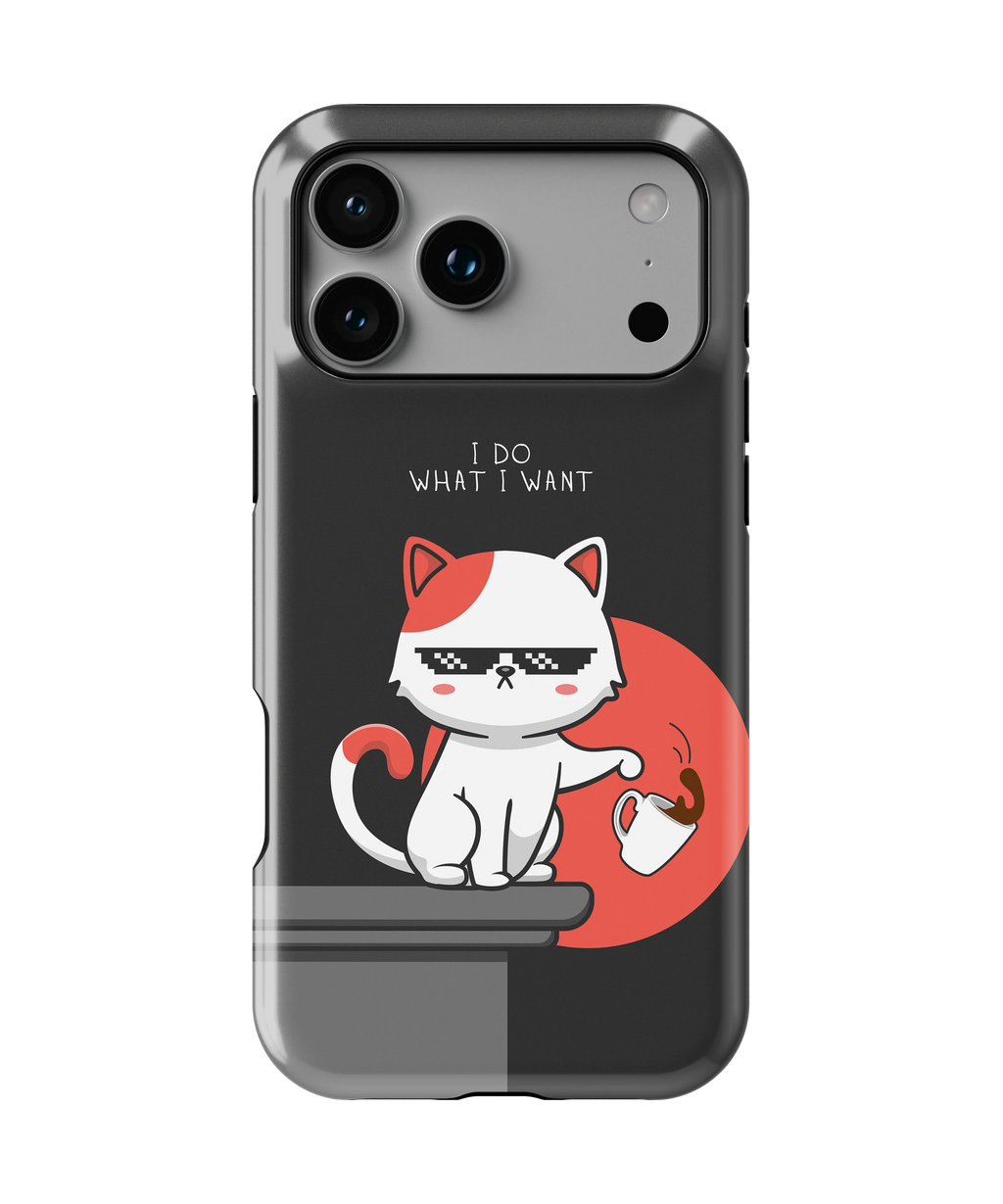 Coque iPhone – Cat Boss “I Do What I Want”