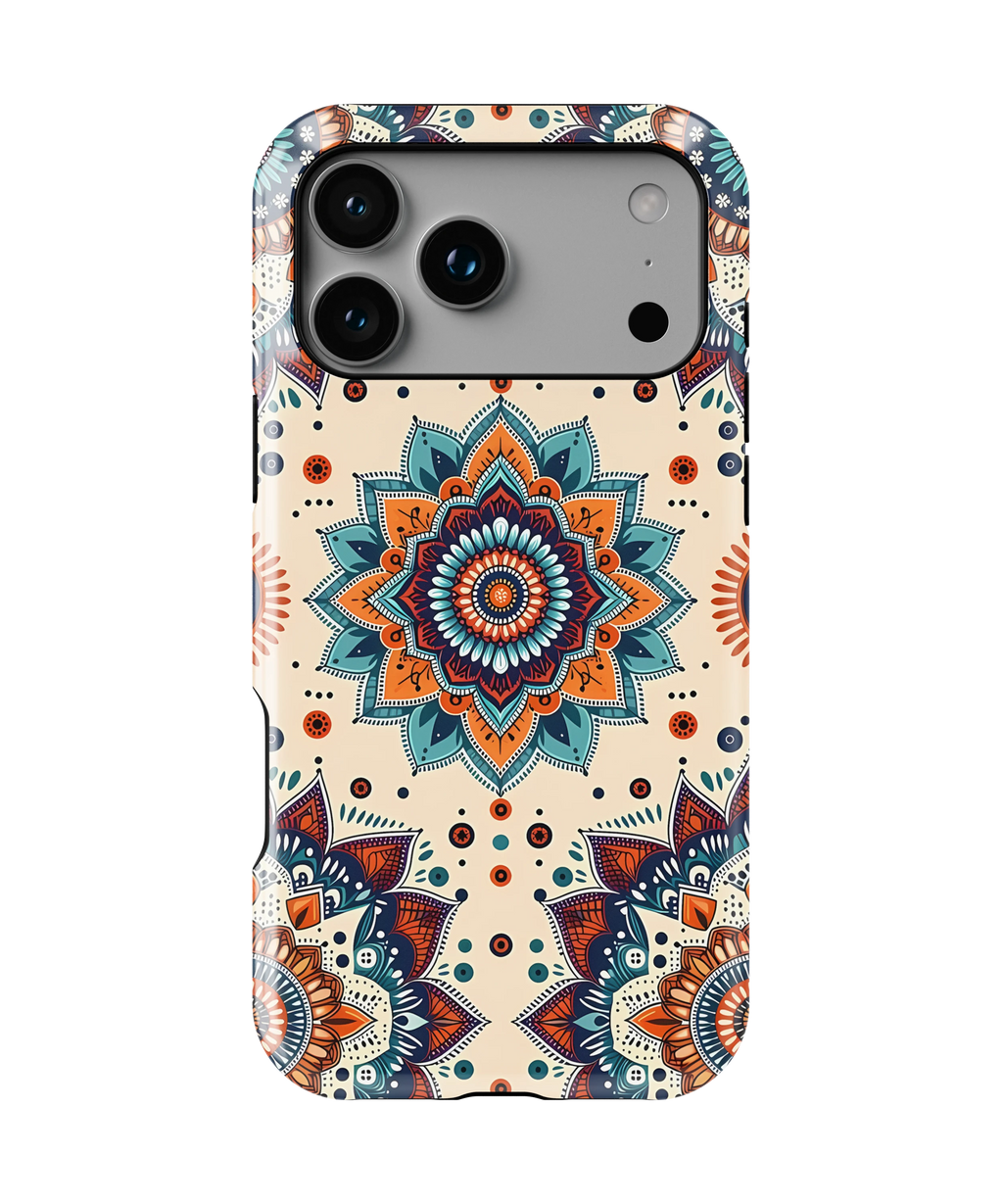 Coque iPhone – Mandala Coloré Style Bohème & Ethnique