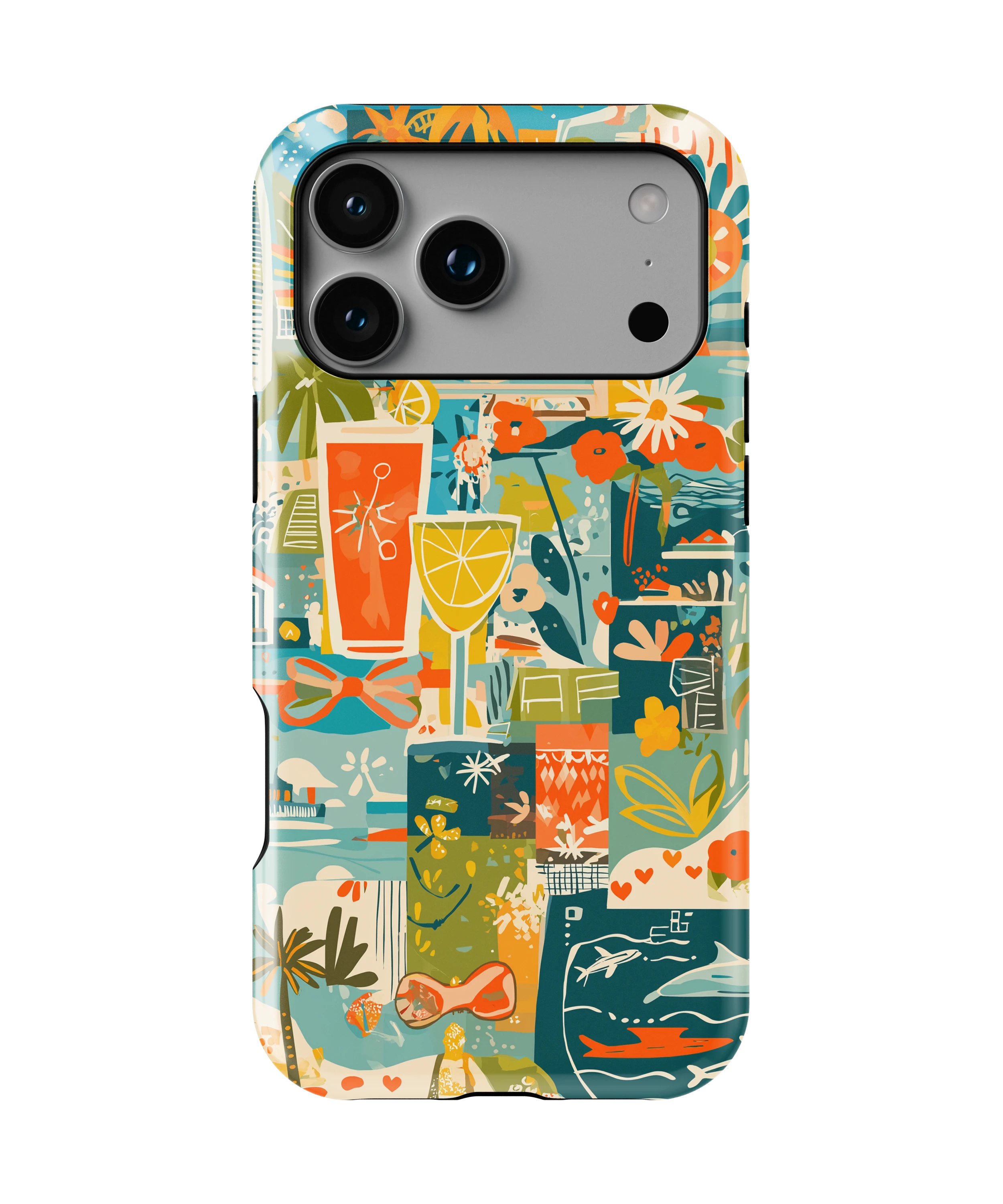 Coque iPhone – Design Summer Coloré & Lifestyle Tropical