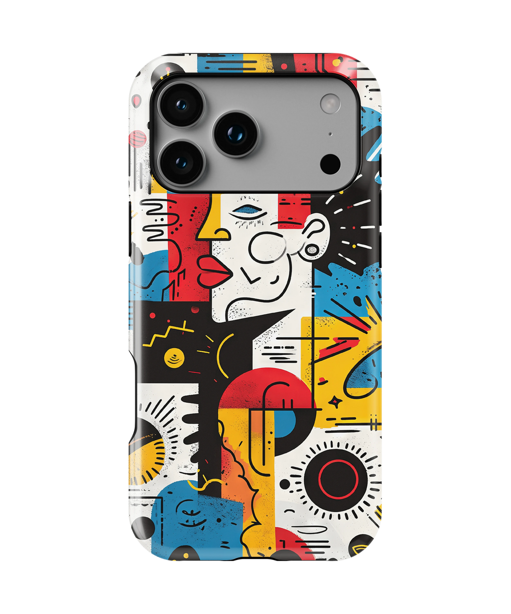 Coque iPhone – Design Abstrait Pop Art