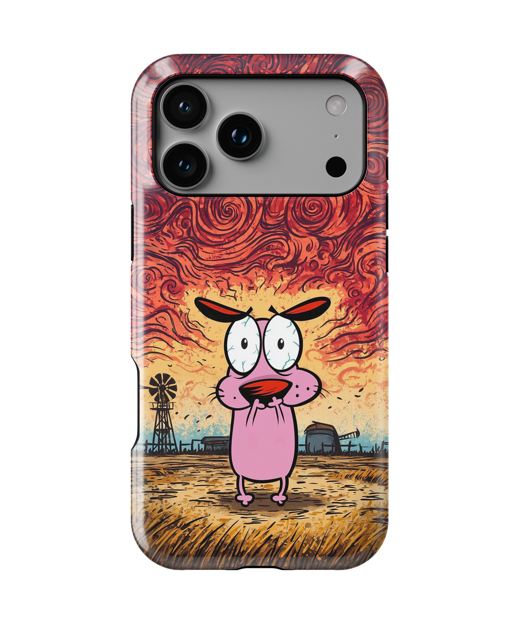 Coque iPhone – Design Courage le Chien