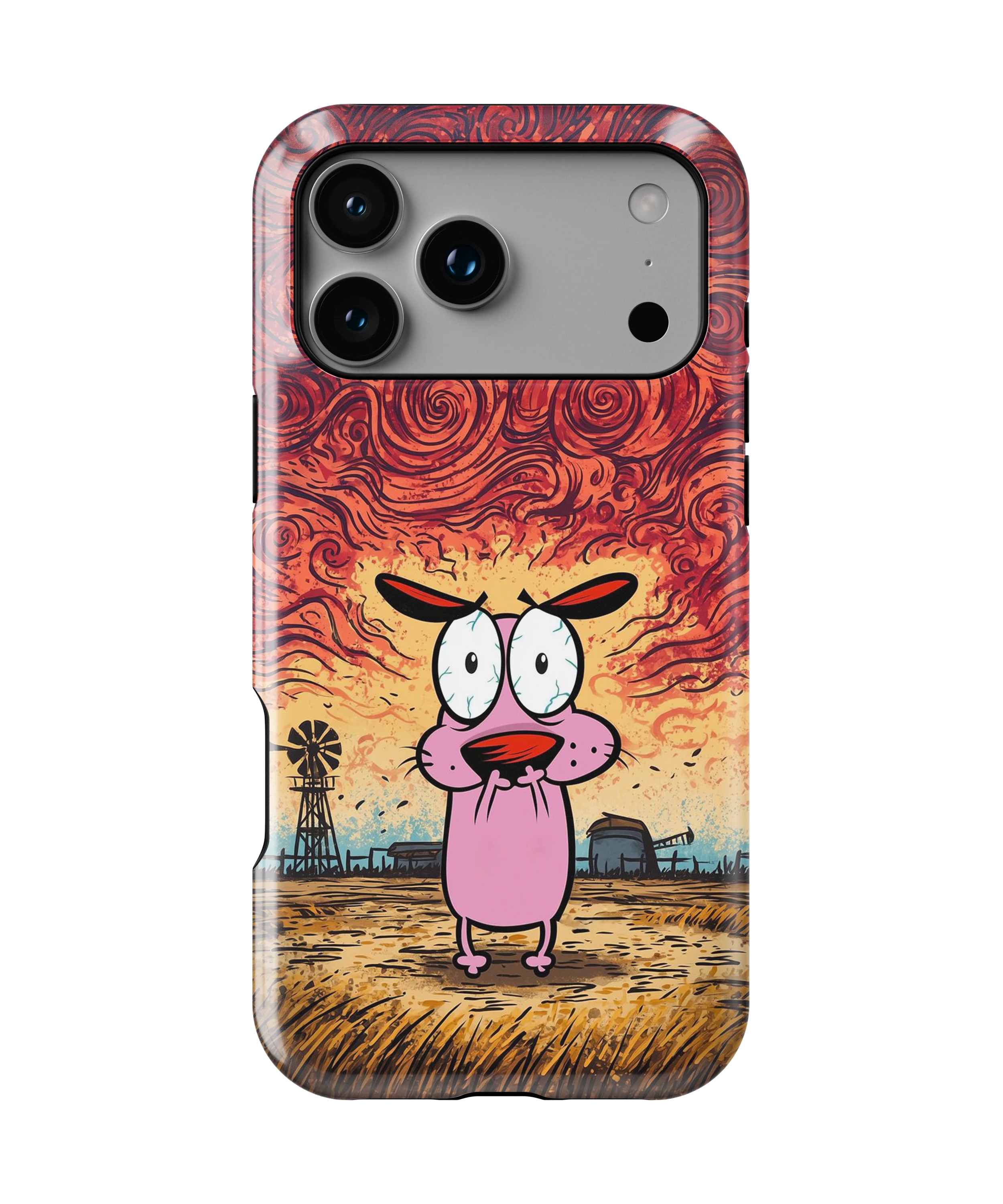 Coque iPhone – Design Courage le Chien