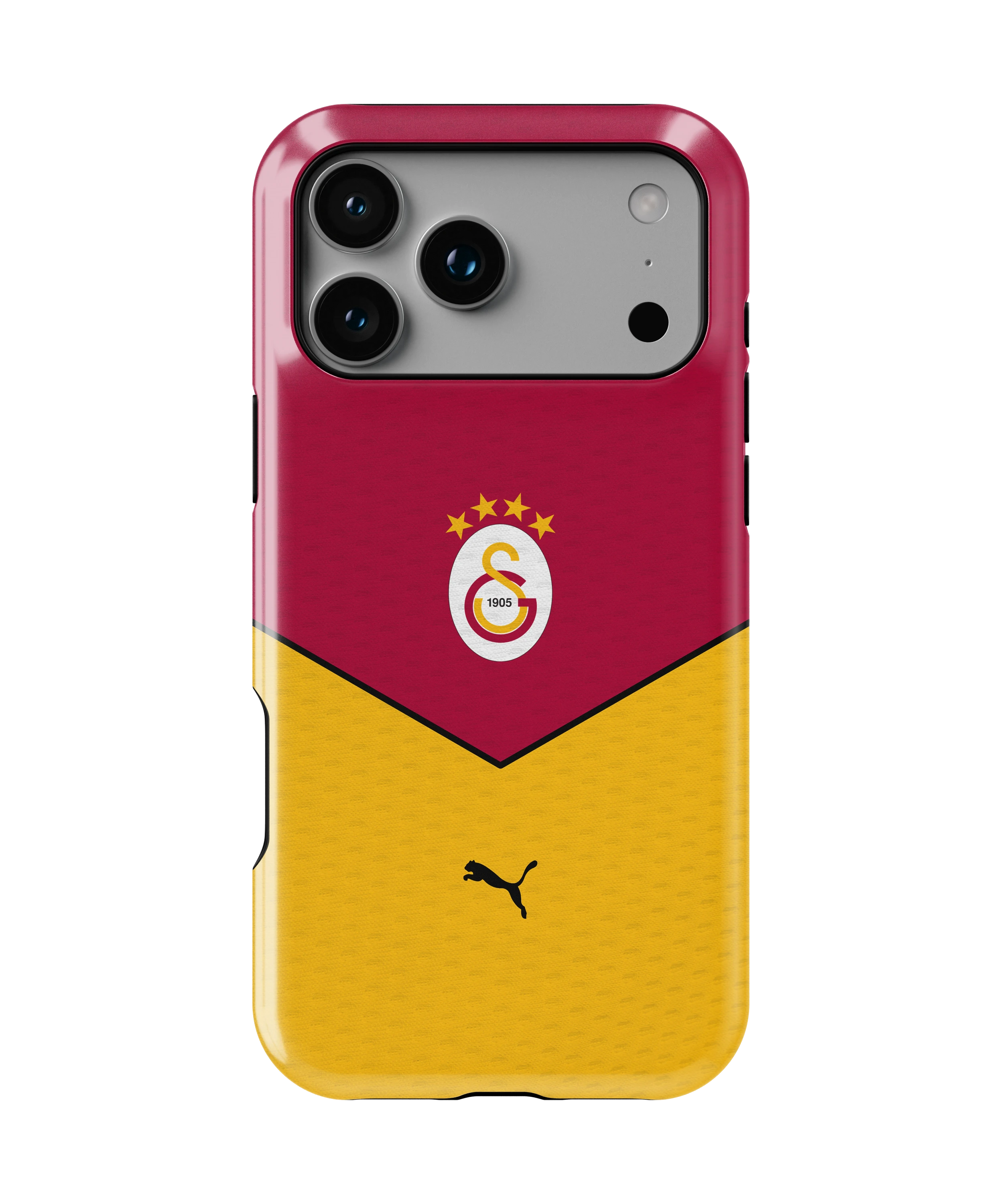 Coque iPhone – Style Maillot Galatasaray Rouge & Jaune