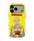 Coque iPhone Saitama – Anime One Punch Man Style Jaune