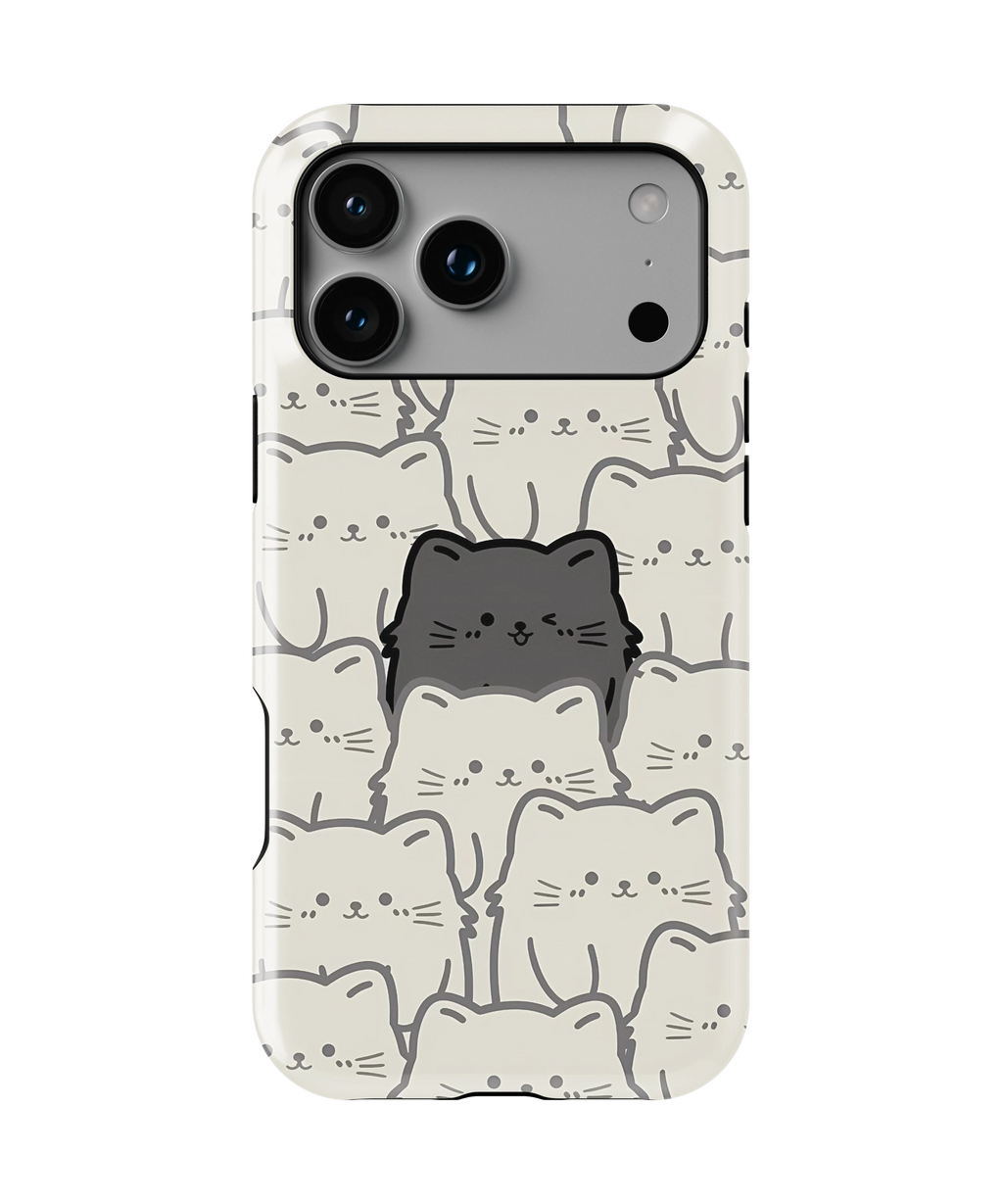 Coque iPhone – Chats Kawaii Minimalistes