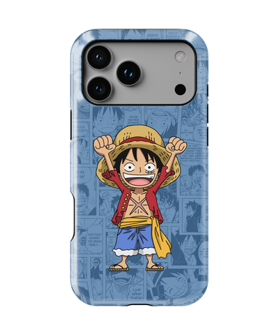 Coque iPhone Monkey D. Luffy – Design Manga Bleu | One Piece