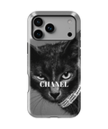Coque iPhone – Chat Élégant Noir & Blanc Style Luxe
