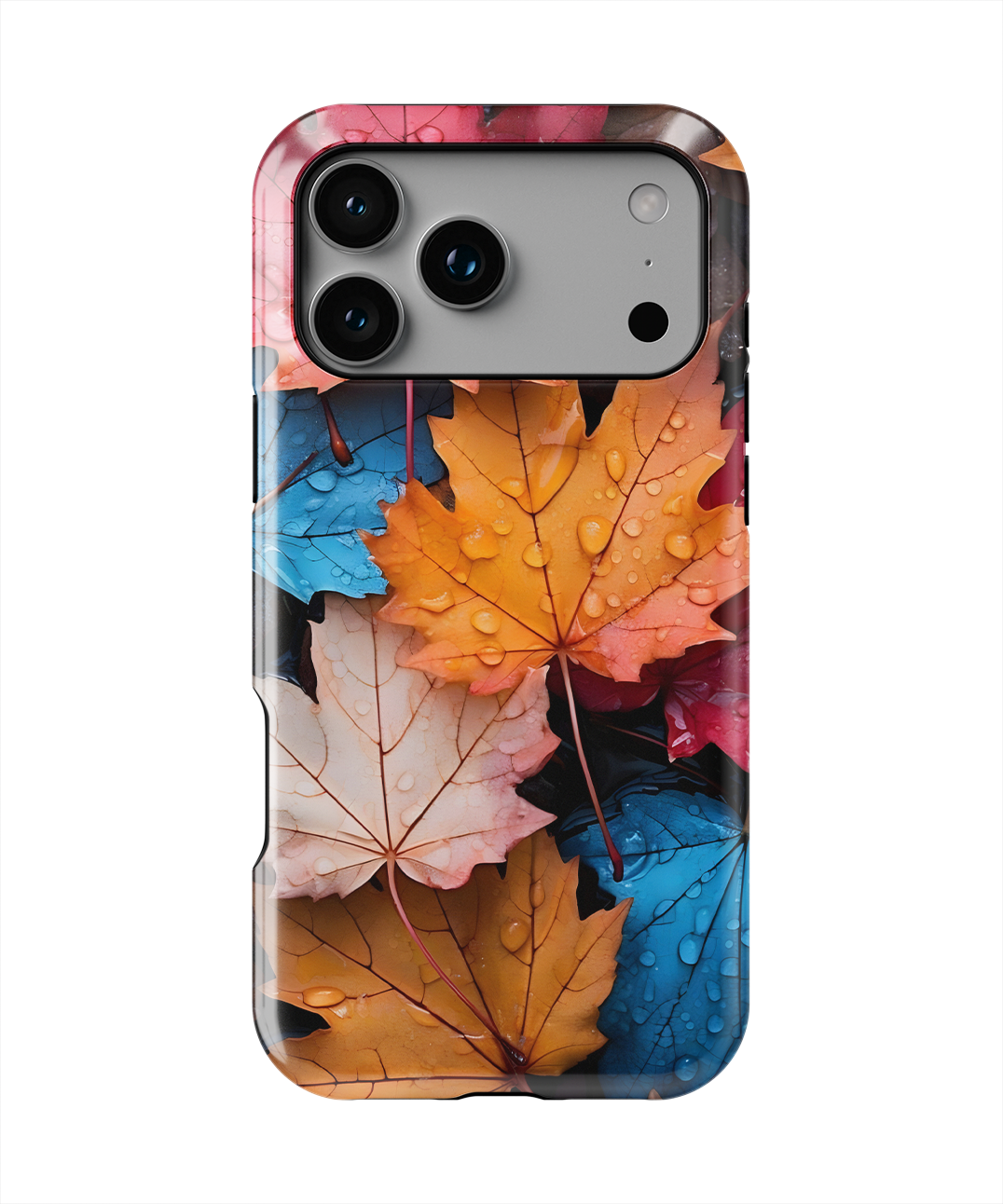 Coque iPhone – Design Feuilles Automne Colorées