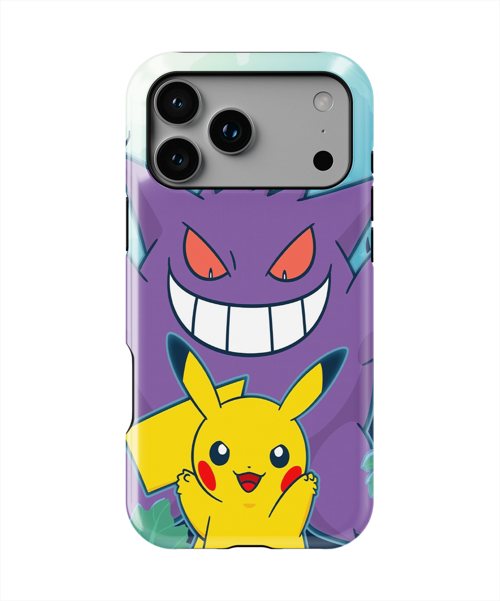 Coque iPhone – Pikachu & Gengar Fun & Gaming