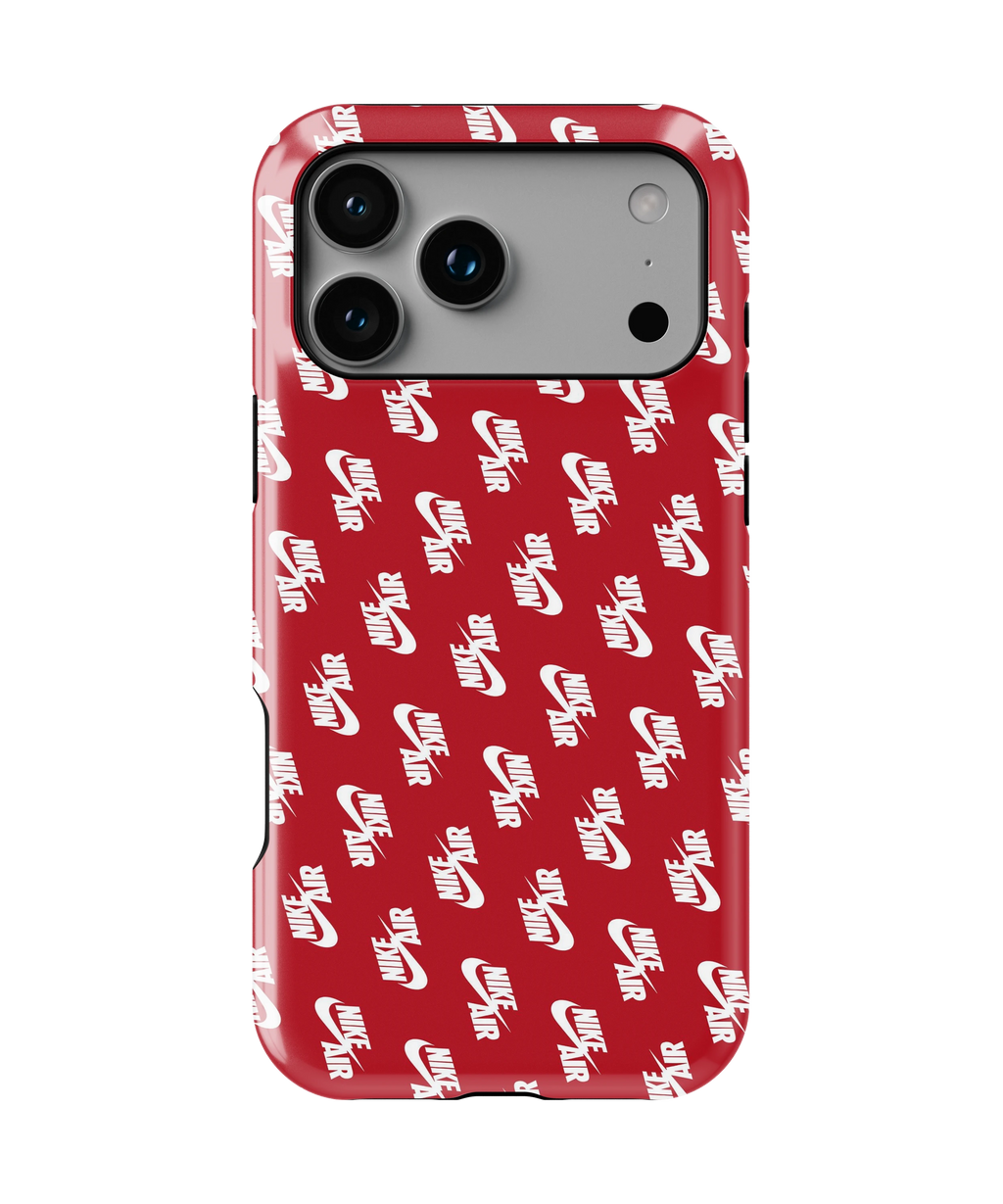 Coque iPhone – Design Nike Air Rouge