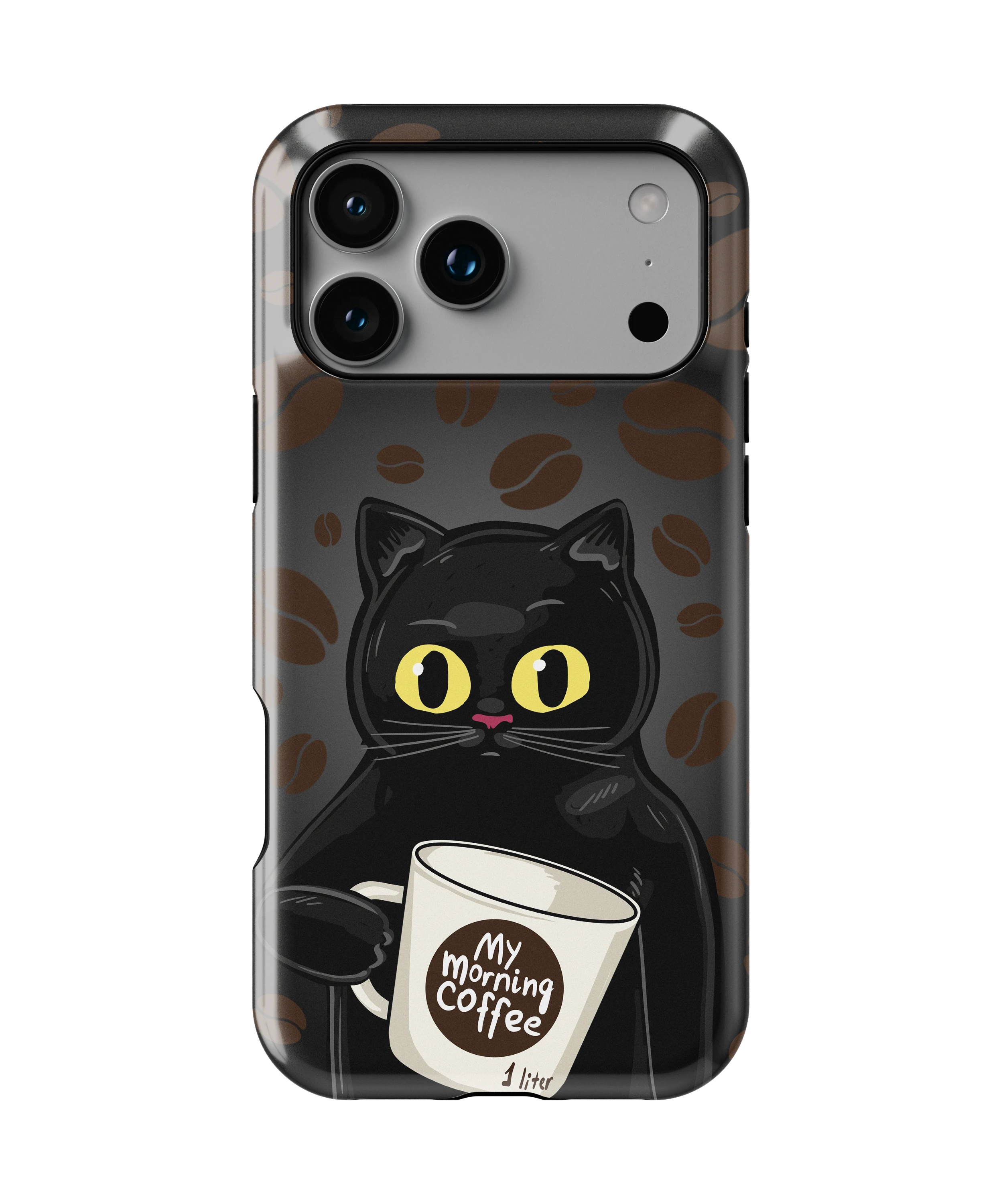 Coque iPhone Chat Café – Avant le café / Après le café